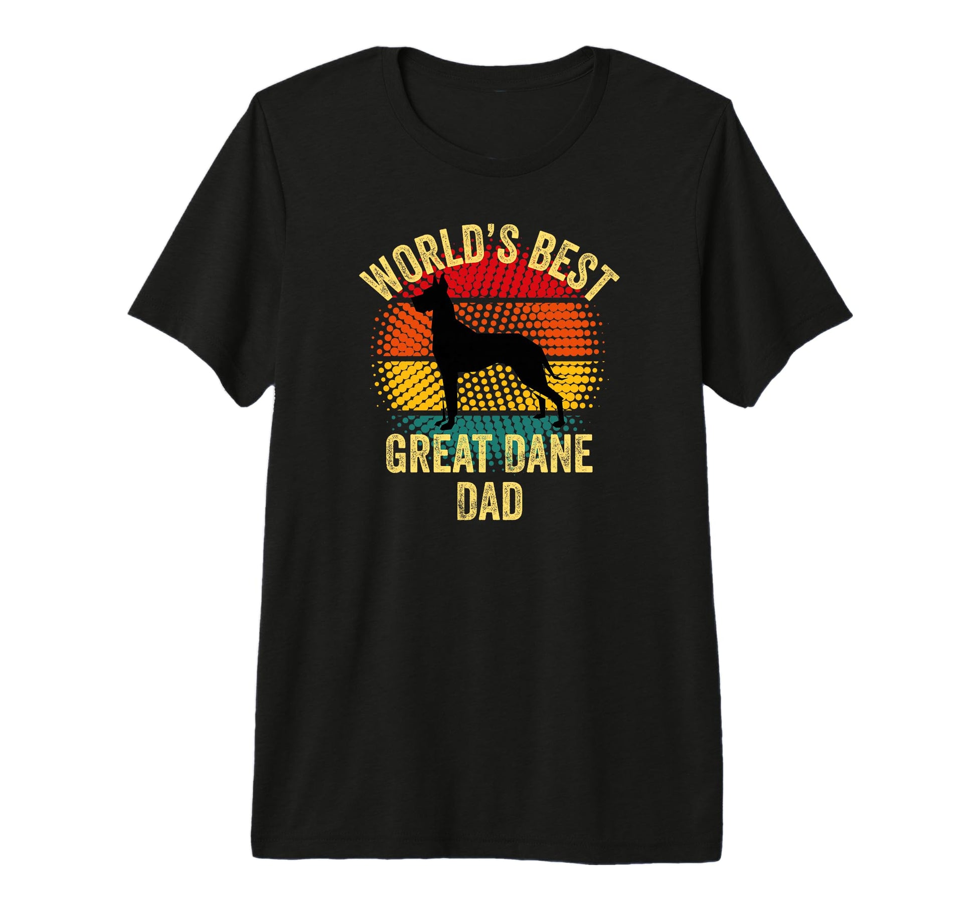 Worlds Best Great Dane Dad Funny Great T-Shirt - Unique Graphic Unisex - T-Shirt, Sweatshirt, Hoodie