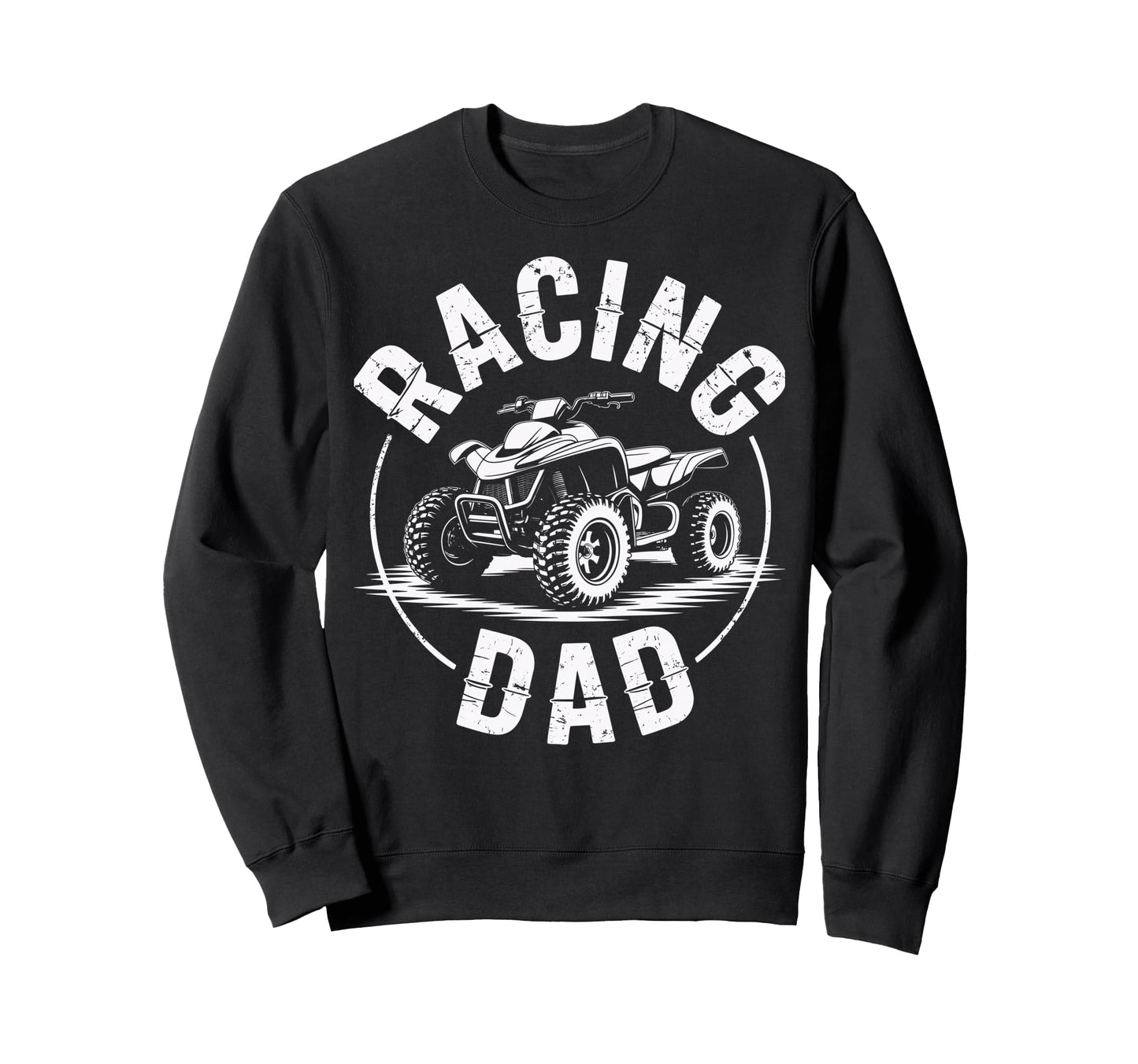 Fathers Day Quad Biker Atv Four Sweatshirt - Minimalist Print for Adults - T-Shirt, Sweatshirt, Hoodie