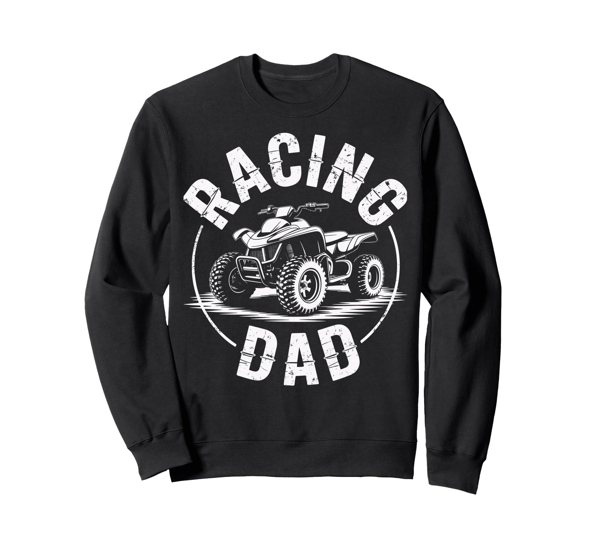 Fathers Day Quad Biker Atv Four Sweatshirt - Minimalist Print for Adults - T-Shirt, Sweatshirt, Hoodie