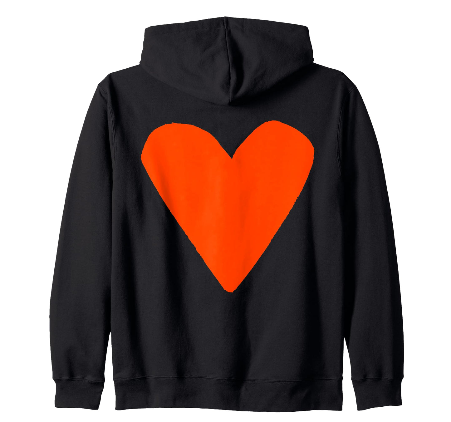 Pop Art Big Backprint Heart Tees Hoodie - Minimalist Print Unisex - T-Shirt, Sweatshirt, Hoodie