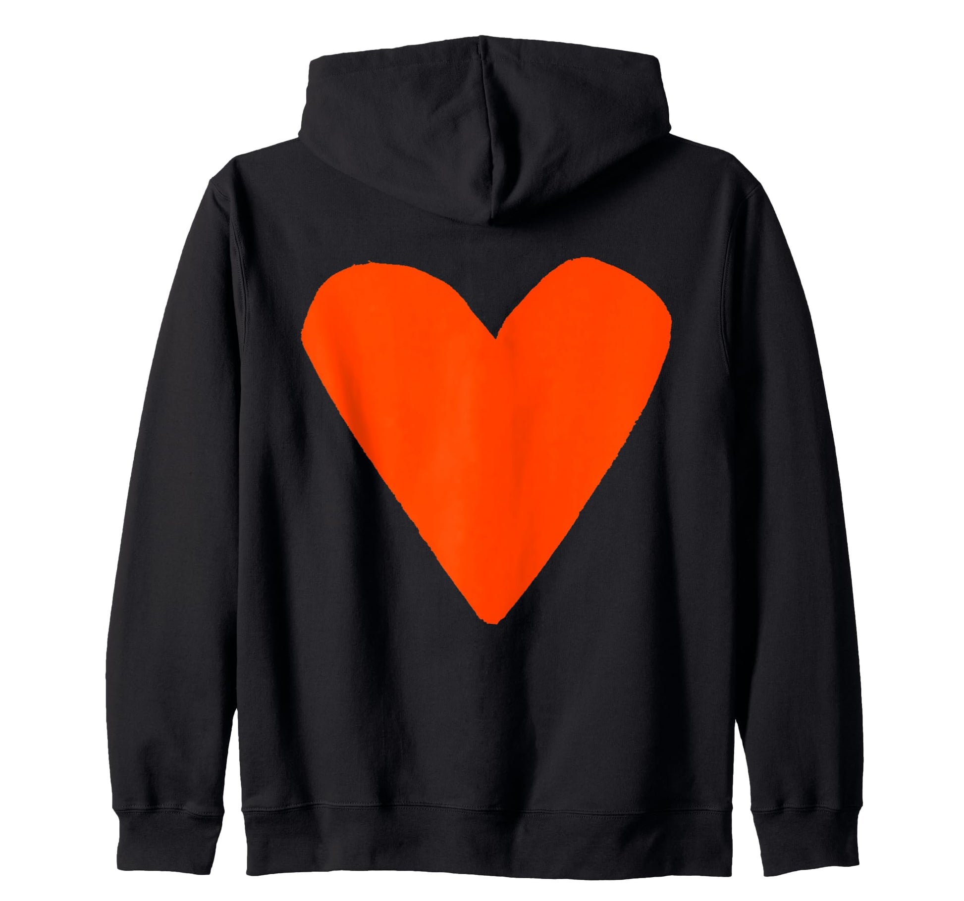 Pop Art Big Backprint Heart Tees Hoodie - Minimalist Print Unisex - T-Shirt, Sweatshirt, Hoodie