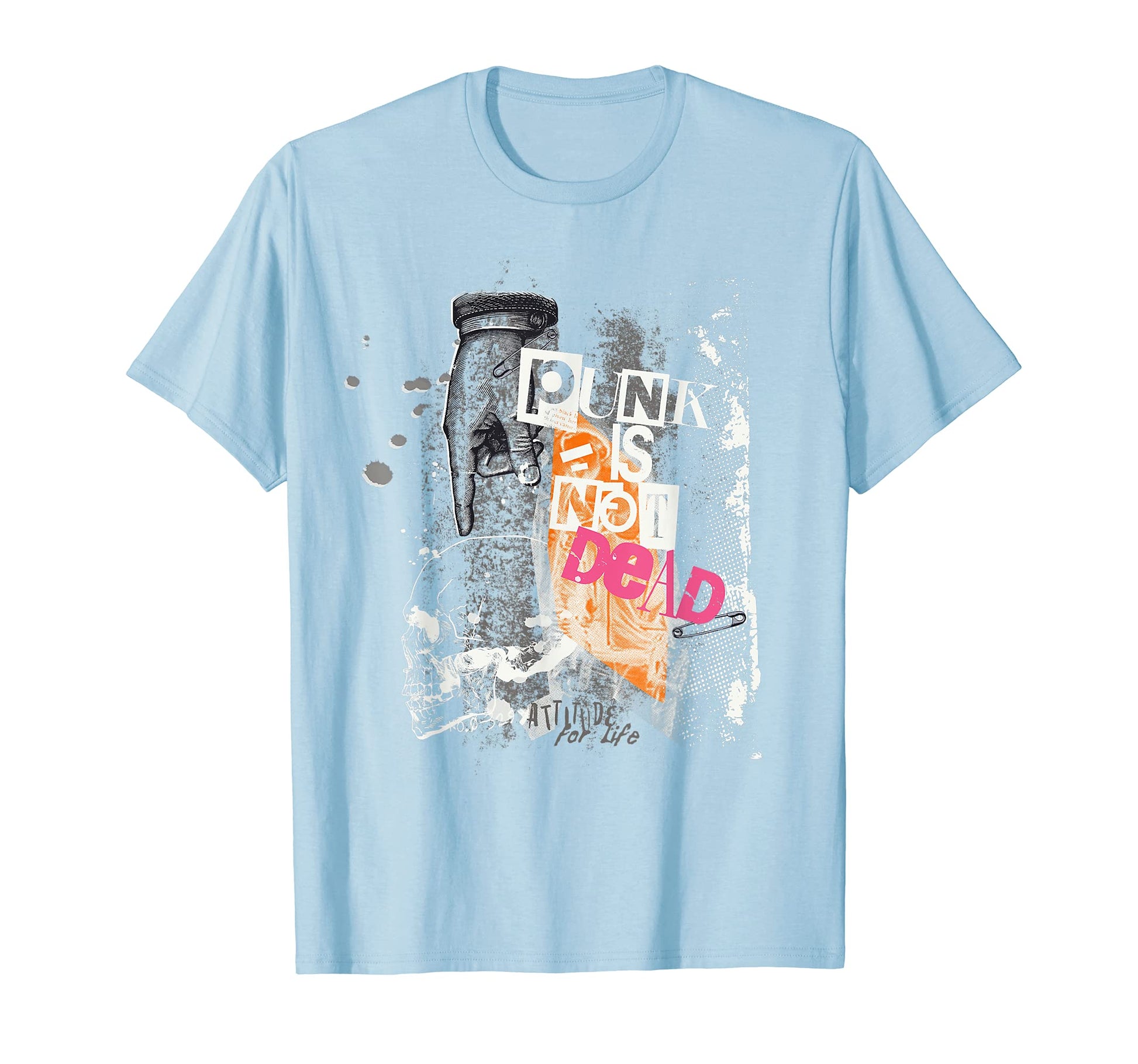 Punk Is Not Dead Rocker Band Emo T-Shirt - Fun Novelty Design for Adults - T-Shirt, Sweatshirt, Hoodie