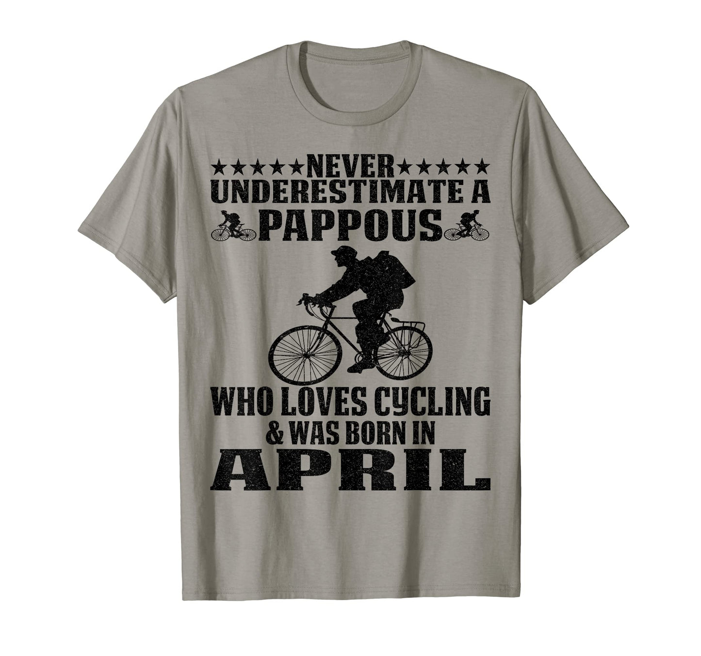 Loves Cycling Proud Biking Pappous And T-Shirt - Graphic Print for Adults - T-Shirt, Sweatshirt, Hoodie