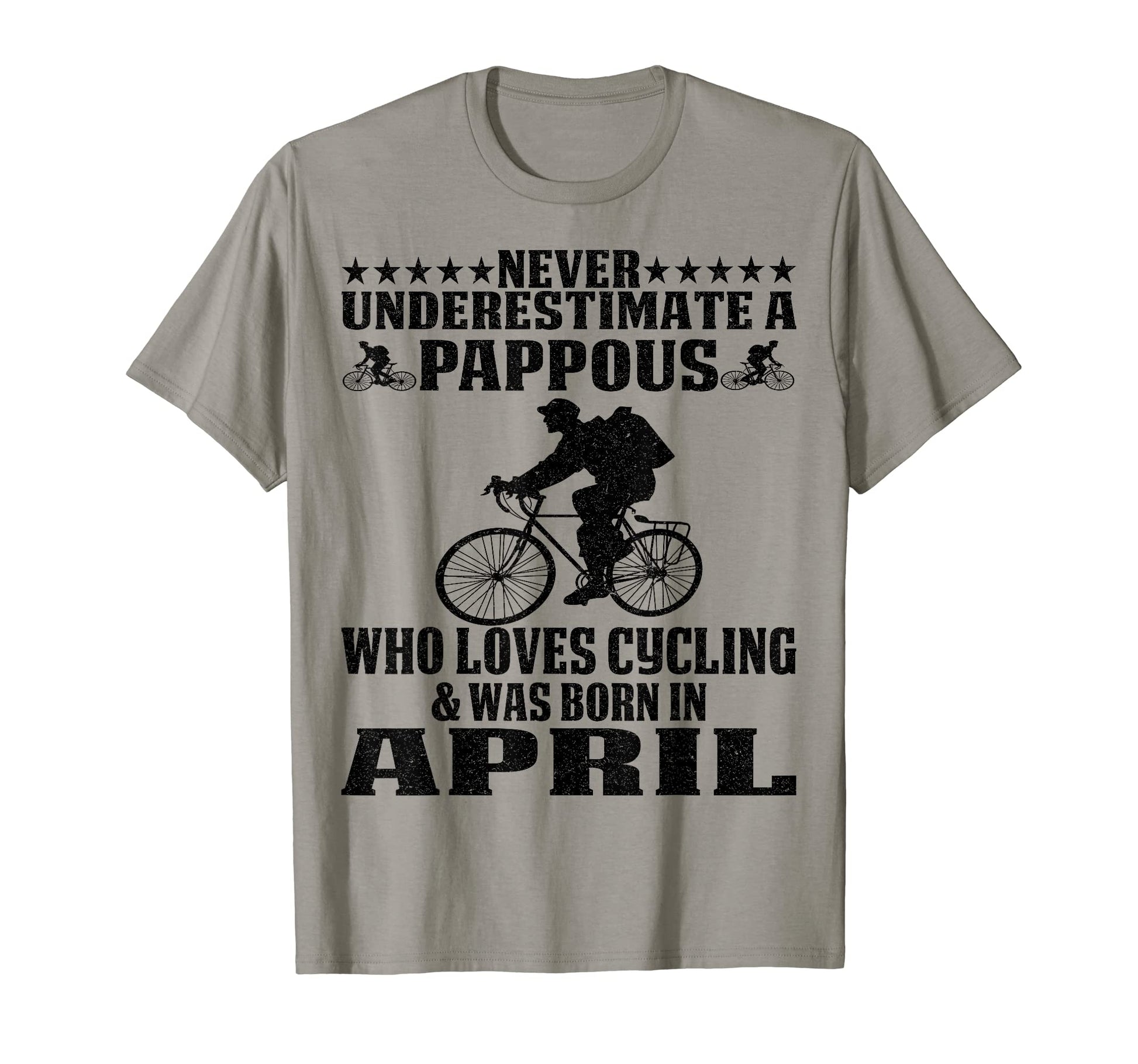 Loves Cycling Proud Biking Pappous And T-Shirt - Graphic Print for Adults - T-Shirt, Sweatshirt, Hoodie