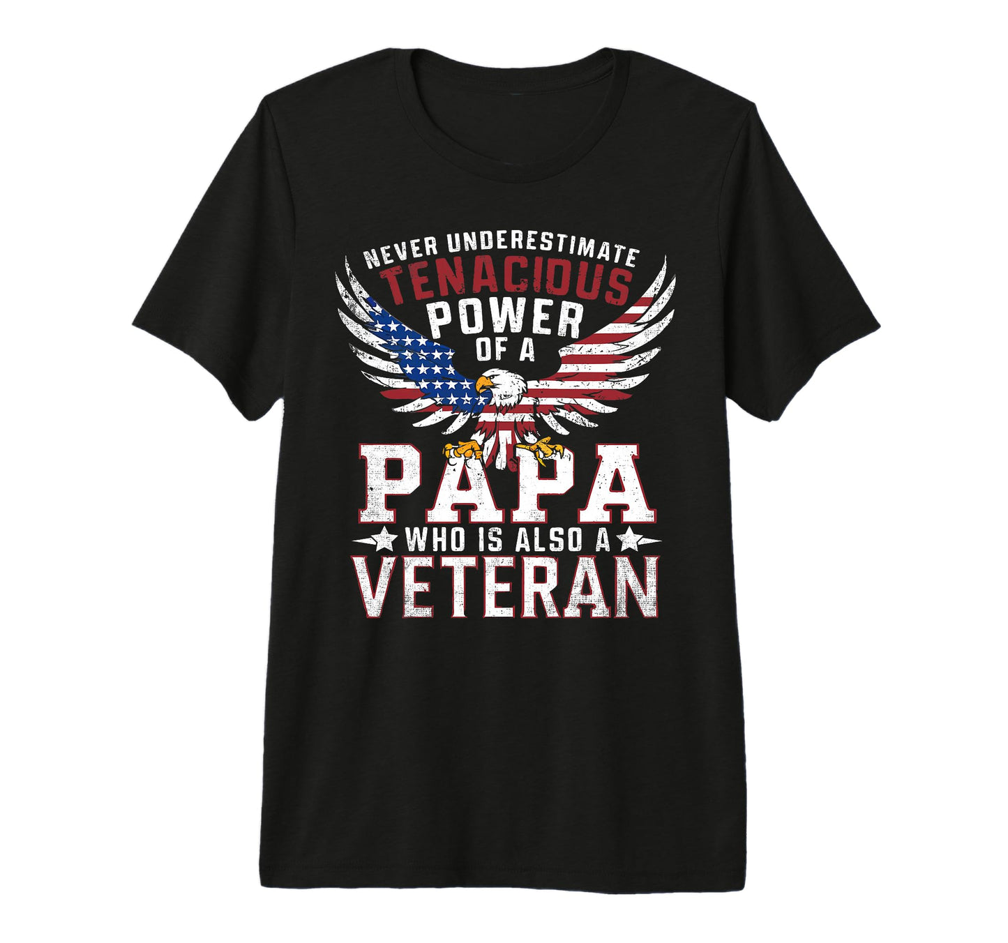 Veteran Papa Usa Veterans Day Us T-Shirt - Aesthetic Graphic Men Women - T-Shirt, Sweatshirt, Hoodie