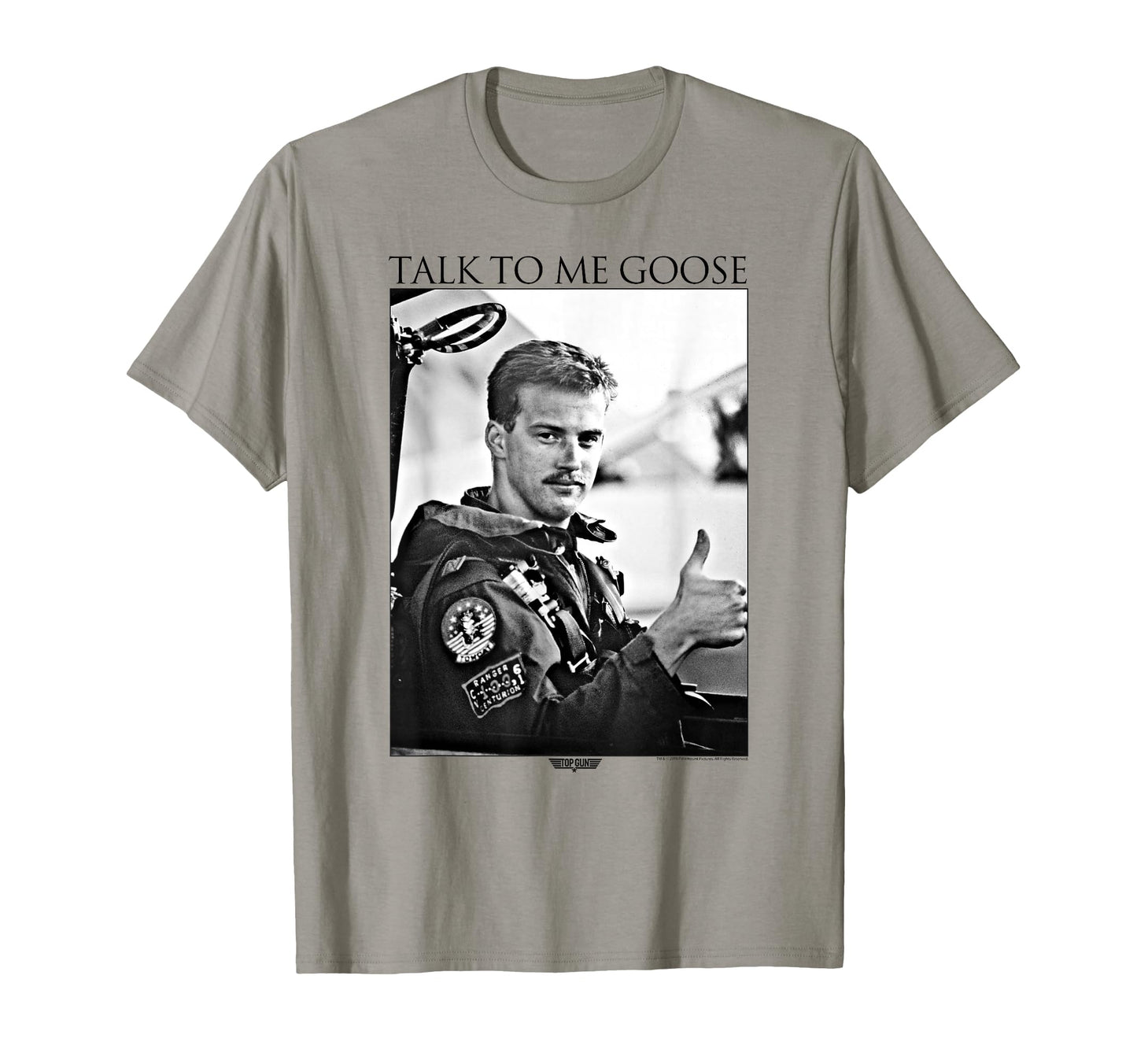 Gun Talk To Me Goose Black And White T-Shirt - Minimalist Print for Adults - T-Shirt, Sweatshirt, Hoodie