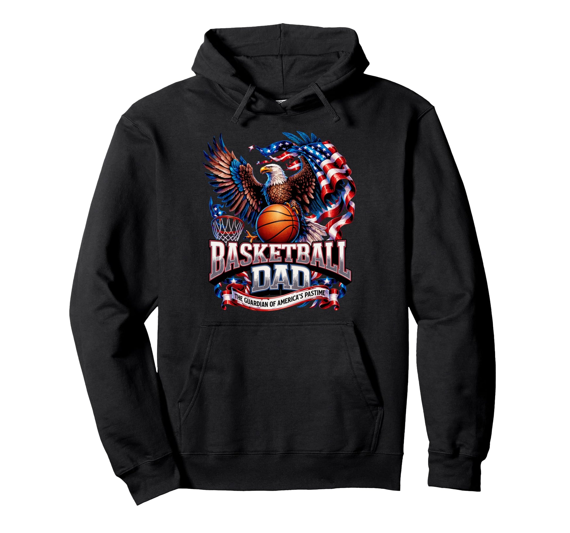 Patriotic Usa Basketball Dad Hoodie - Streetwear Style Men Women - T-Shirt, Sweatshirt, Hoodie