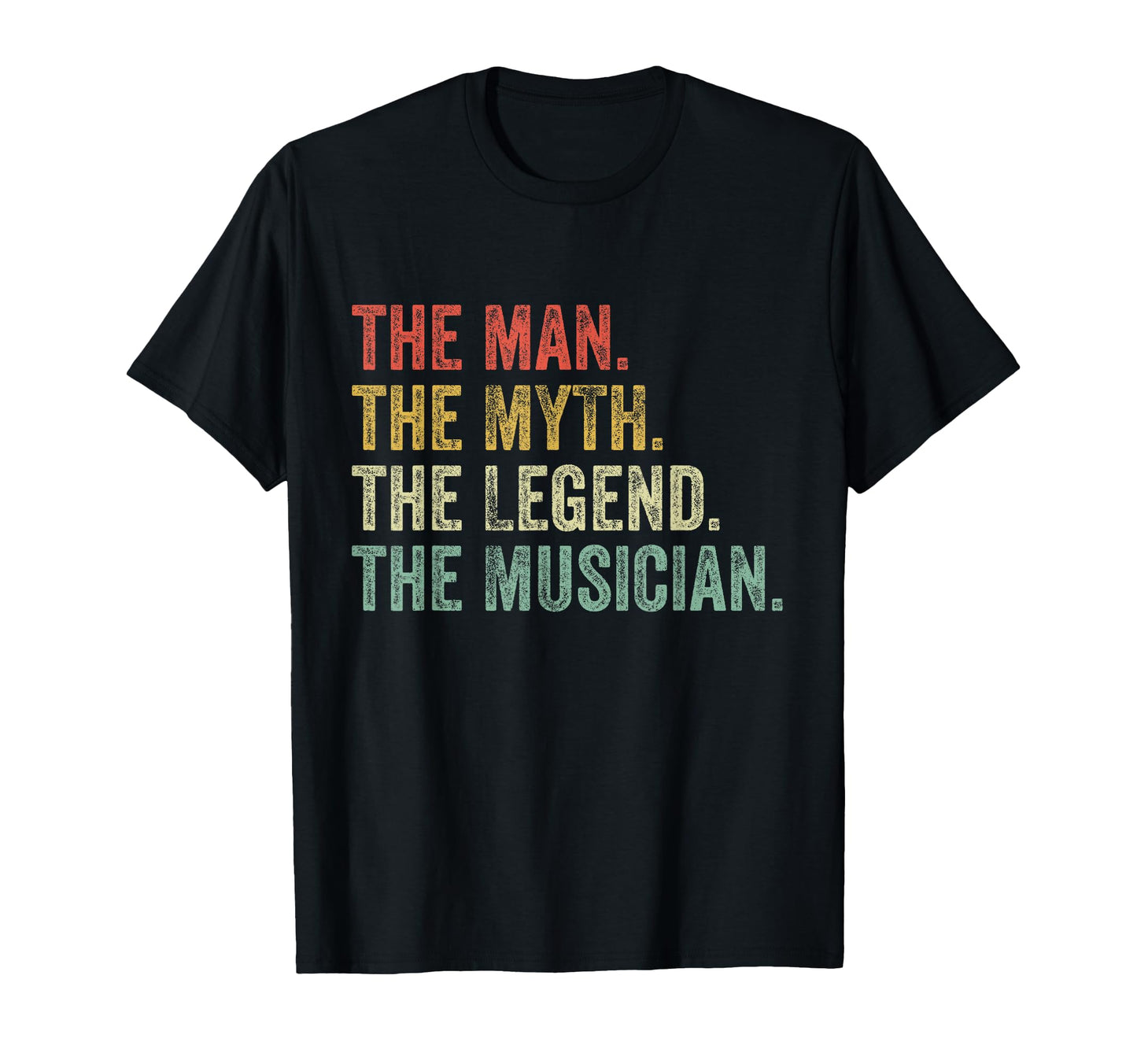 Myth Legend Musician Dad Funny Music T-Shirt - Minimalist Print for Adults - T-Shirt, Sweatshirt, Hoodie