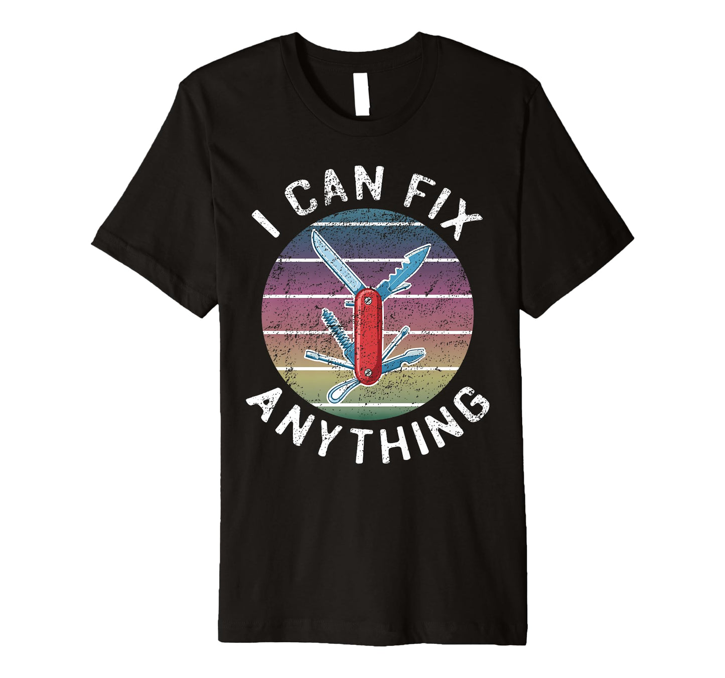 Swiss Army Knife Diy Dad Fathers Day Fix T-Shirt - Graphic Print Men Women - T-Shirt, Sweatshirt, Hoodie