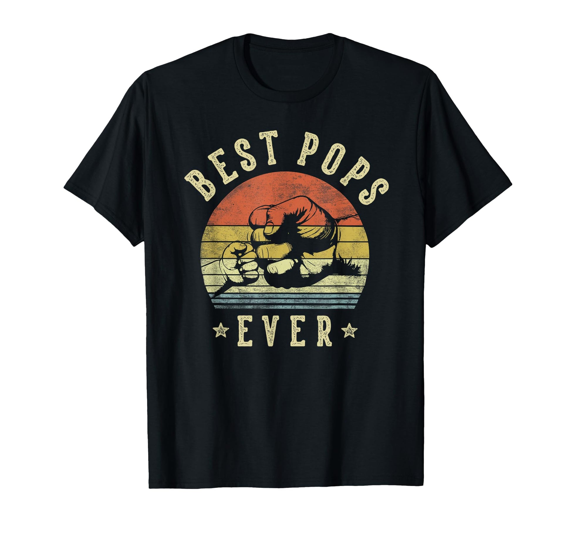 Best Pops Ever Fist Bump Pops T-Shirt - Custom Art Print Unisex - T-Shirt, Sweatshirt, Hoodie