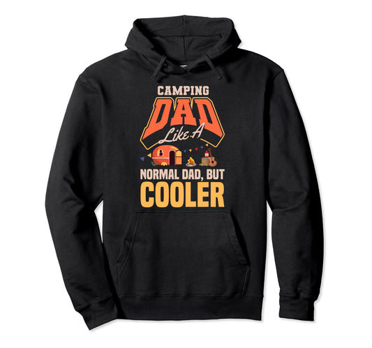 Camping Dad Camper Father Outdoor Hoodie - Minimalist Print Men Women - T-Shirt, Sweatshirt, Hoodie