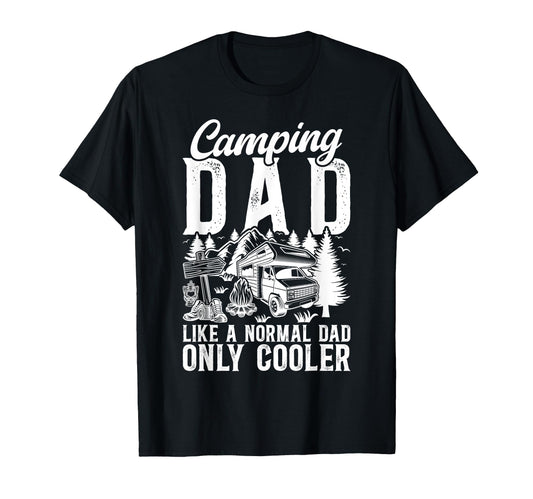 Camping Dad Camper Dad Camping Father T-Shirt - Unique Graphic Men Women - T-Shirt, Sweatshirt, Hoodie