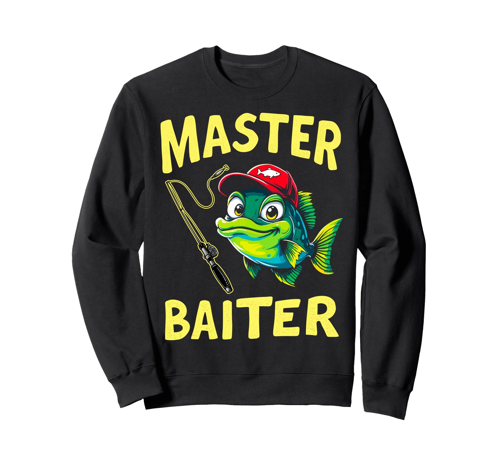 Master Baiter Meme Bass Sweatshirt - Casual Everyday Wear Men Women - T-Shirt, Sweatshirt, Hoodie
