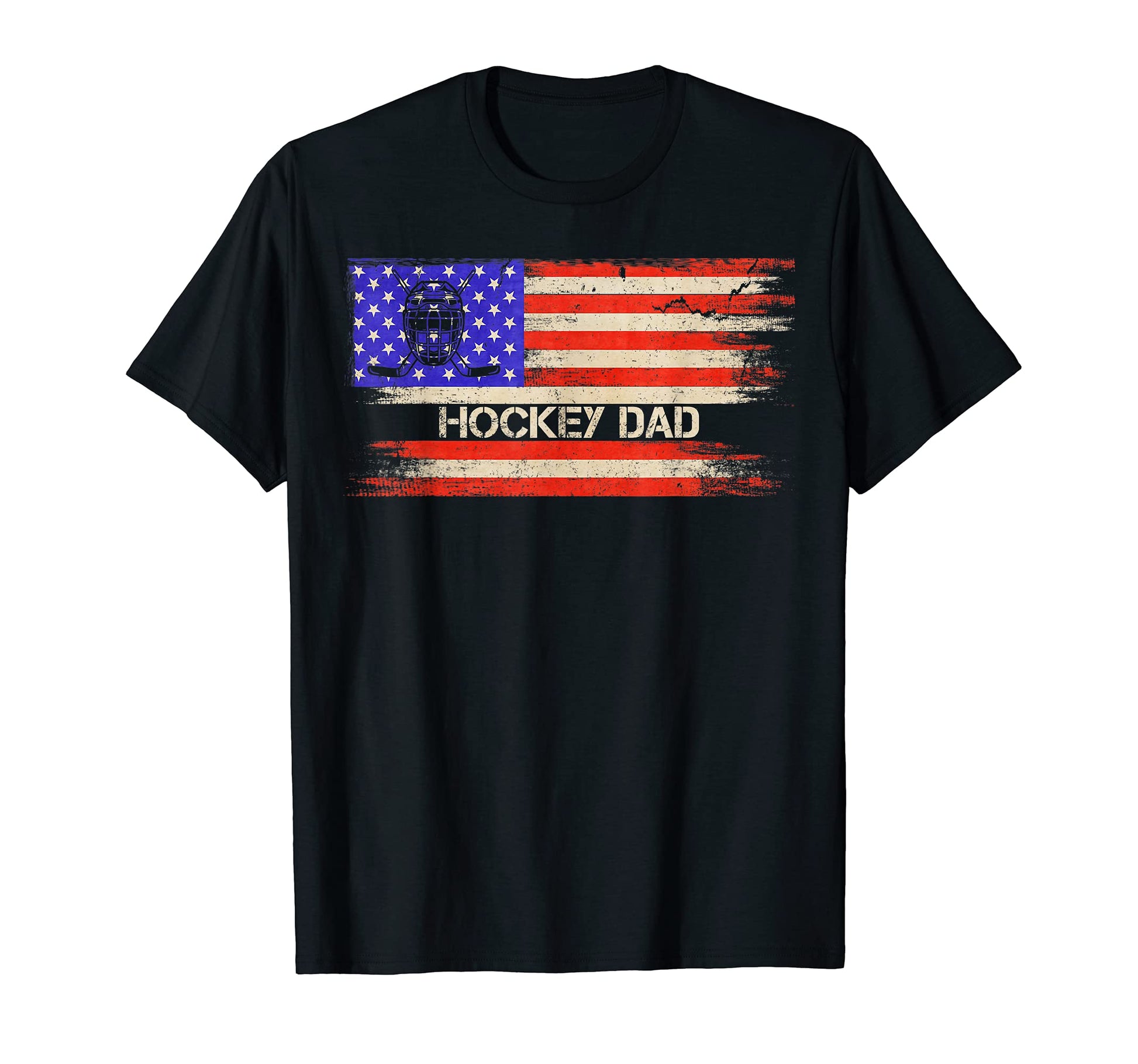 Usa American Flag Proud Hockey Player T-Shirt - Minimalist Print Unisex - T-Shirt, Sweatshirt, Hoodie
