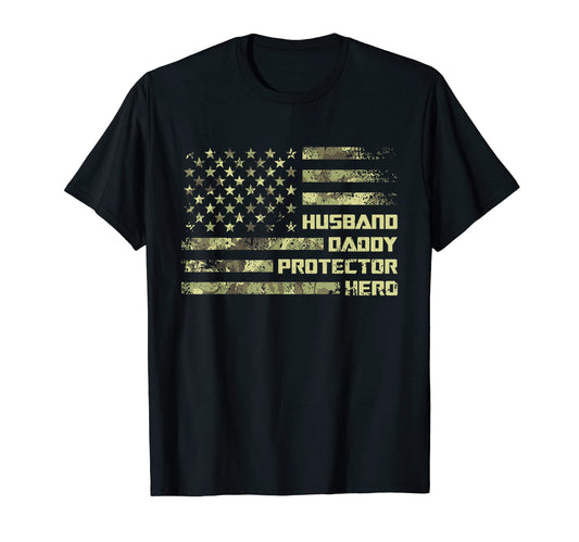 American Husband Daddy Protector Hero T-Shirt - Streetwear Style Unisex - T-Shirt, Sweatshirt, Hoodie