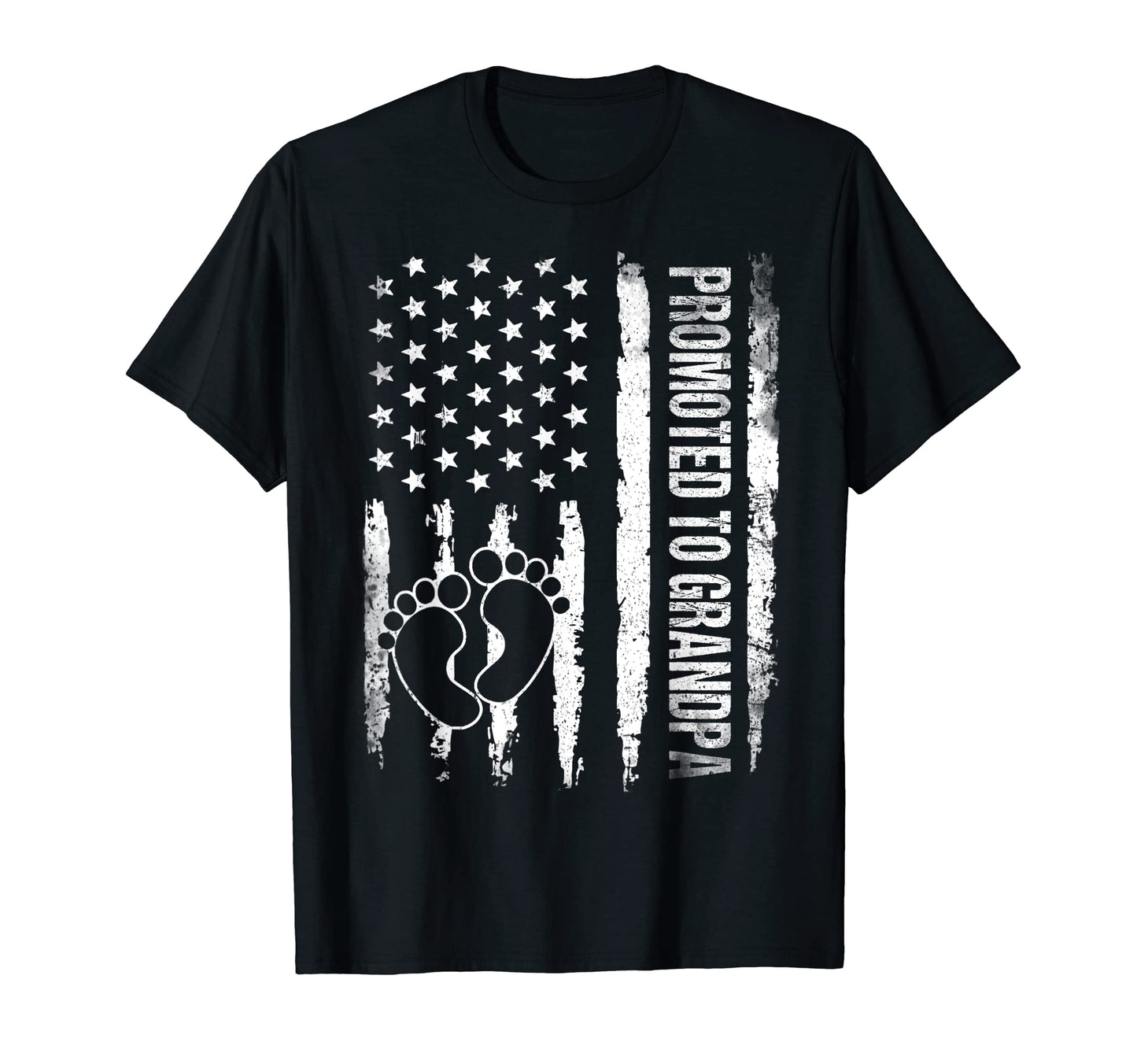 Promoted To Grandpa Est 2023 American T-Shirt - Graphic Print for Adults - T-Shirt, Sweatshirt, Hoodie
