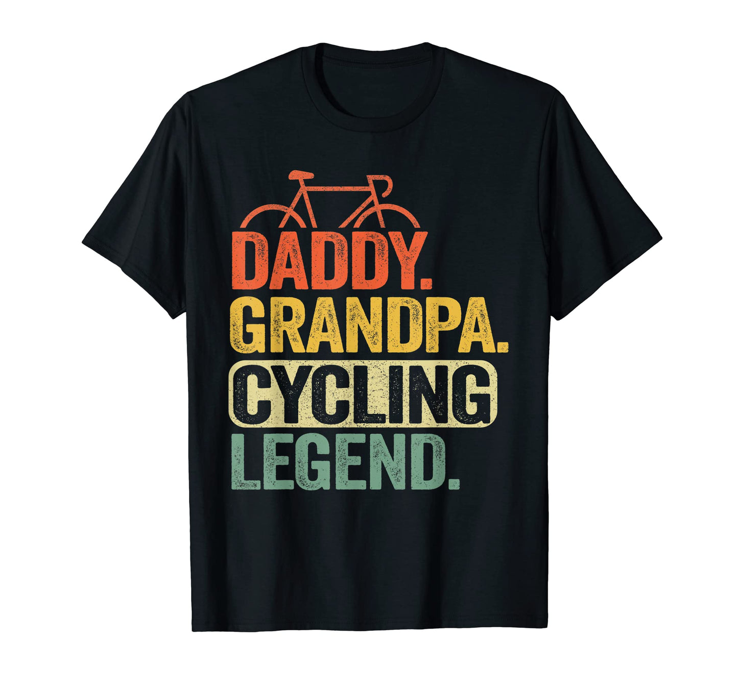 Mens Daddy Grandpa Cycling Legend T-Shirt - Minimalist Print Men Women - T-Shirt, Sweatshirt, Hoodie