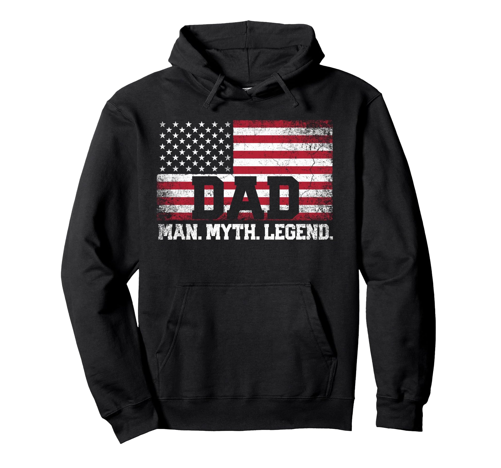 Dad Myth Legend Fathers Day 4Th July Hoodie - Minimalist Print Unisex - T-Shirt, Sweatshirt, Hoodie