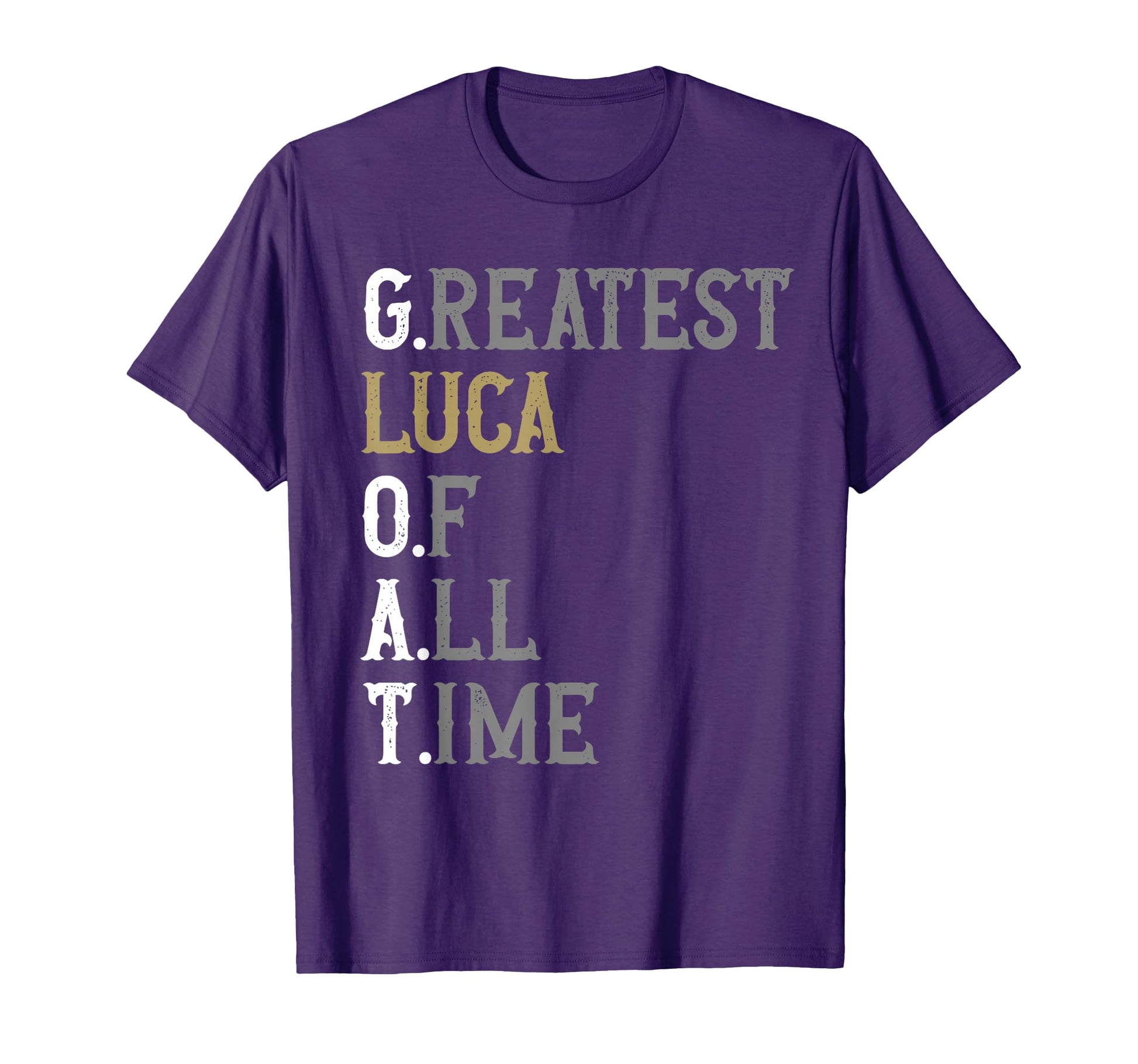 Greatest Luca All Time Goat Luca T-Shirt - Minimalist Print Men Women - T-Shirt, Sweatshirt, Hoodie