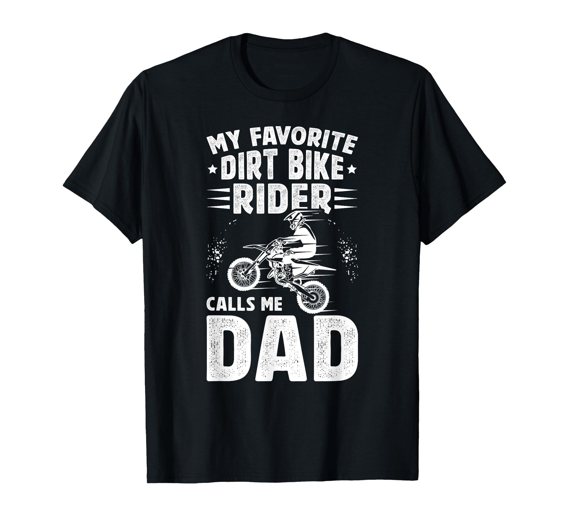 Proud Dirt Bike Dad Dirt Biker Father T-Shirt - Minimalist Print for Adults - T-Shirt, Sweatshirt, Hoodie