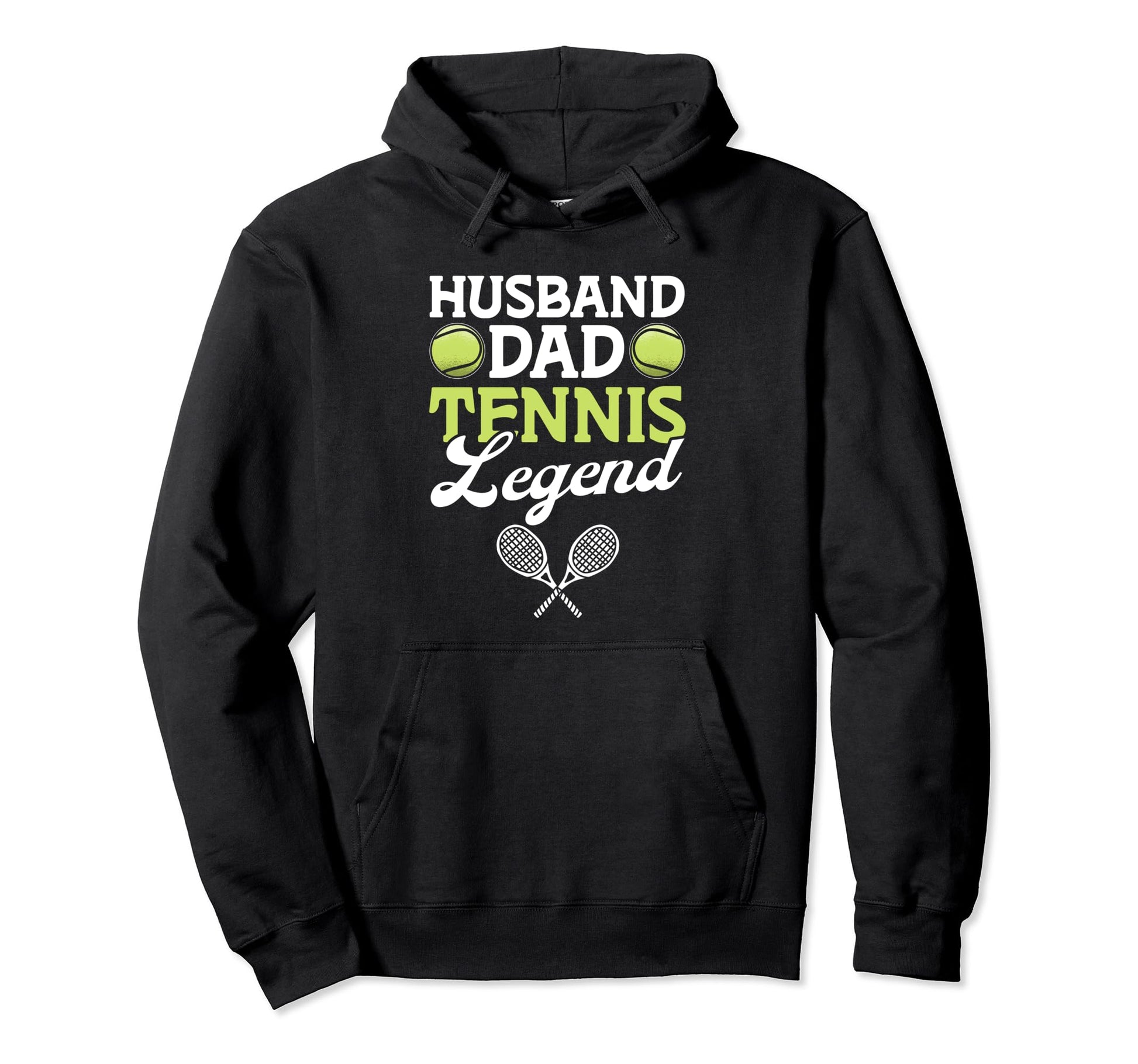 Husband Dad Tennis Legend Funny Sports Hoodie - Fun Novelty Design Unisex - T-Shirt, Sweatshirt, Hoodie