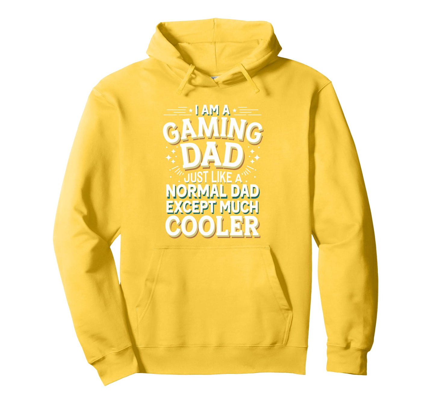Gaming Dad Cooler Than Normal Dad Hoodie - Novelty Apparel Men Women - T-Shirt, Sweatshirt, Hoodie