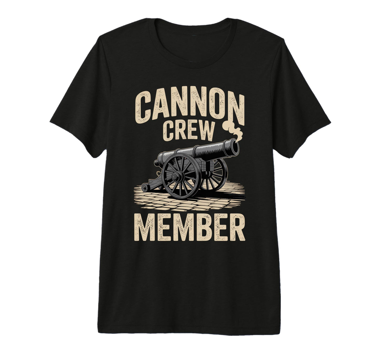 Cannon Crew Member Funny Military Dad T-Shirt - Custom Art Print Men Women - T-Shirt, Sweatshirt, Hoodie