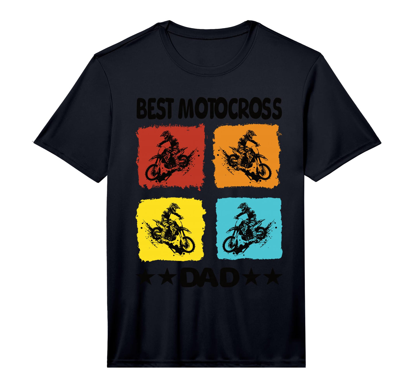 Mens Best Motocross Dad Motocross T-Shirt - Minimalist Print for Adults - T-Shirt, Sweatshirt, Hoodie