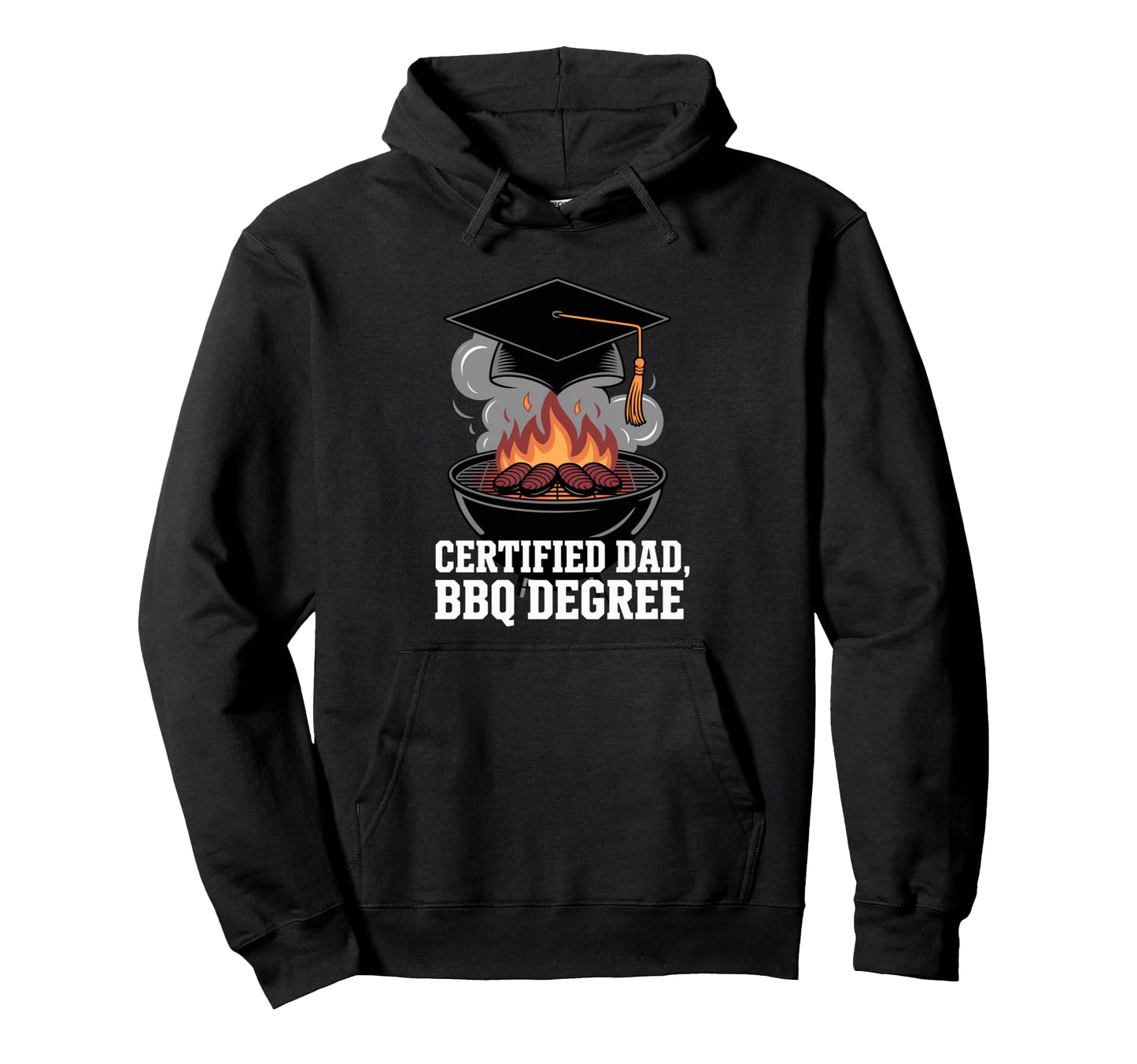 Certified Sigma Dad Bbq Degree No Cap Hoodie - Aesthetic Graphic Unisex - T-Shirt, Sweatshirt, Hoodie