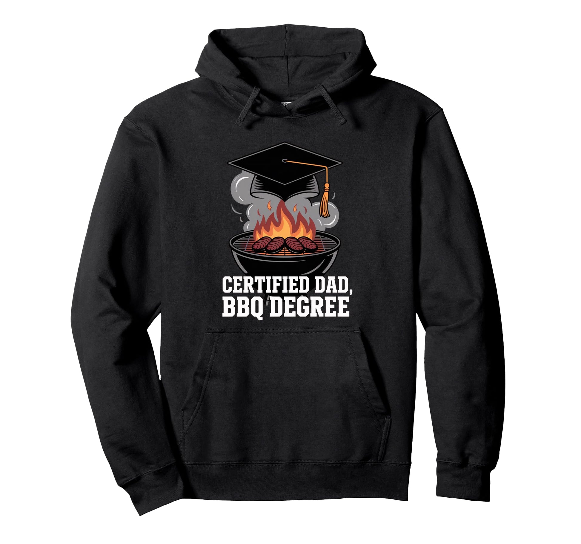 Certified Sigma Dad Bbq Degree No Cap Hoodie - Aesthetic Graphic Unisex - T-Shirt, Sweatshirt, Hoodie
