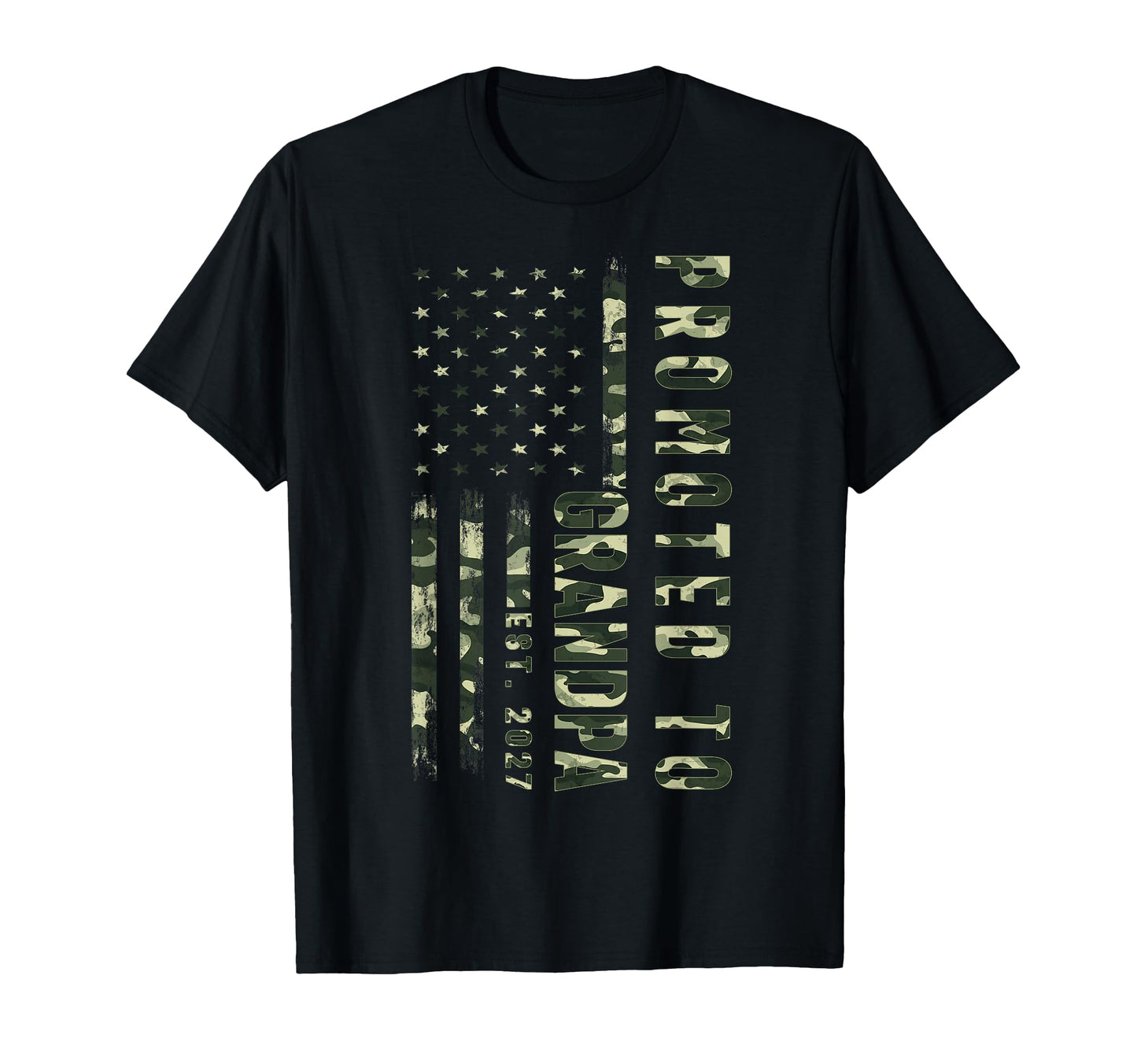 Promoted To Grandpa Est 2027 New Dad T-Shirt - Novelty Apparel Men Women - T-Shirt, Sweatshirt, Hoodie