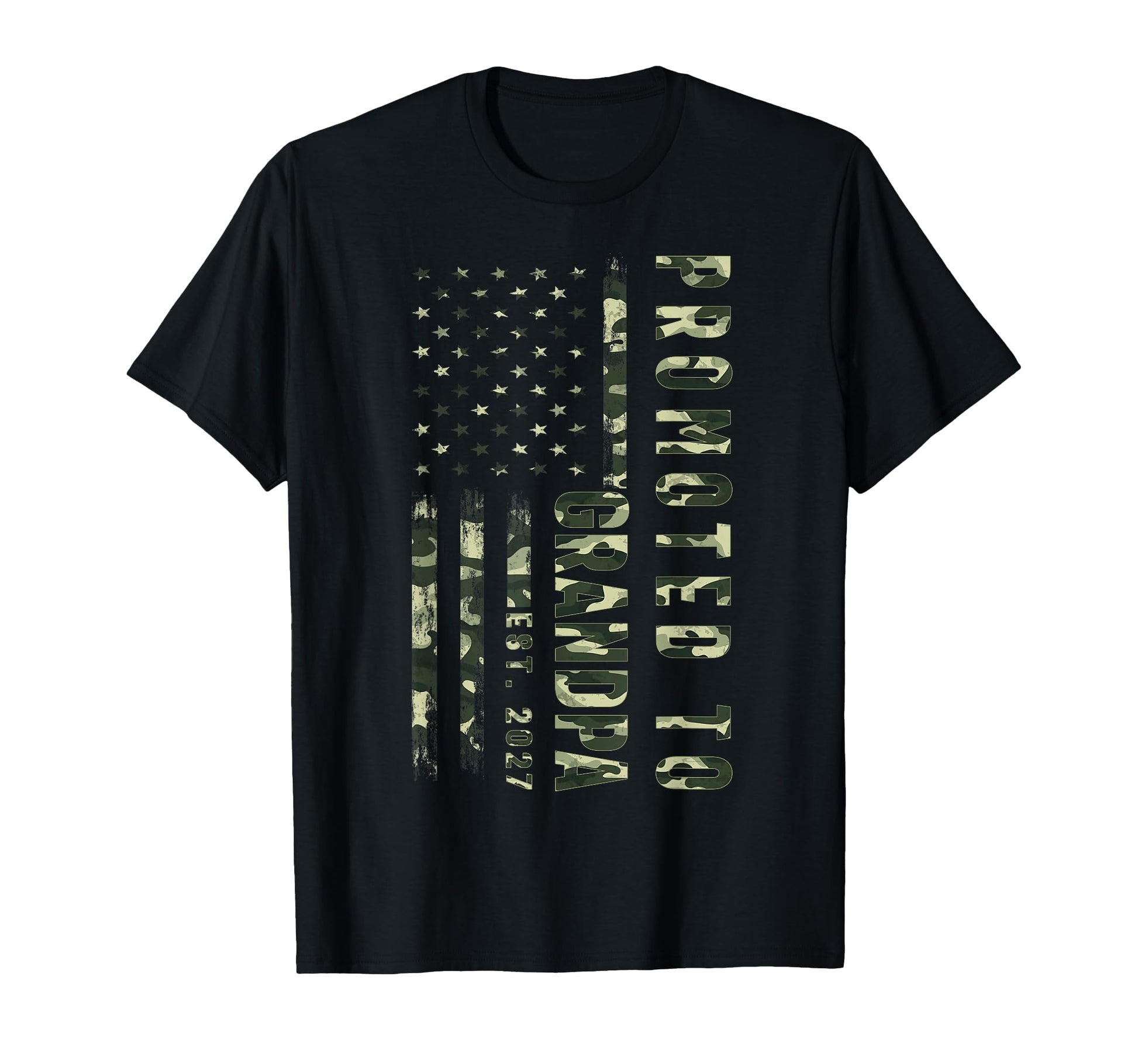 Promoted To Grandpa Est 2027 New Dad T-Shirt - Novelty Apparel Men Women - T-Shirt, Sweatshirt, Hoodie