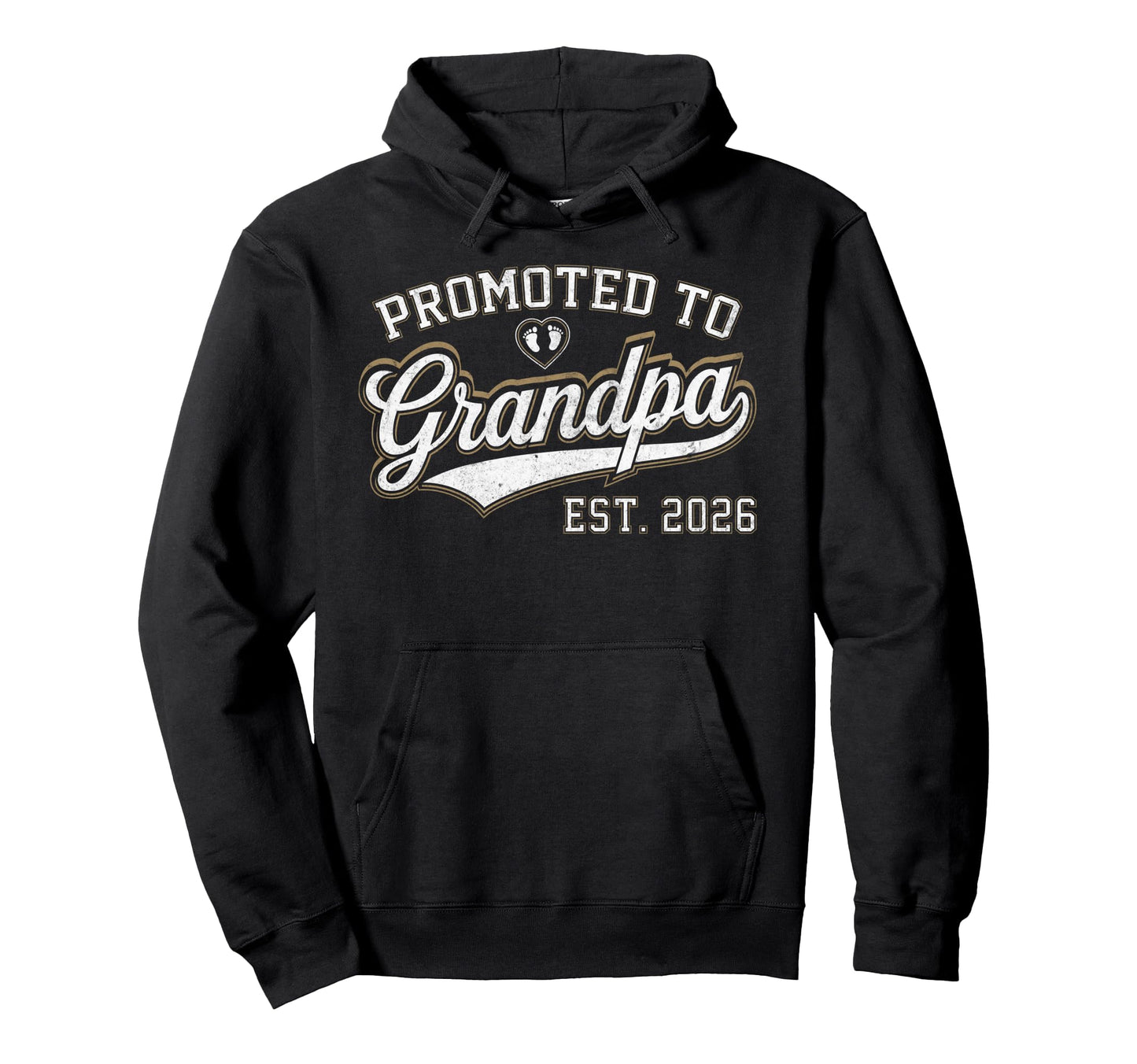 Promoted To Grandpa Est 2026 Soon To Be Hoodie - Trendy Graphic for Adults - T-Shirt, Sweatshirt, Hoodie