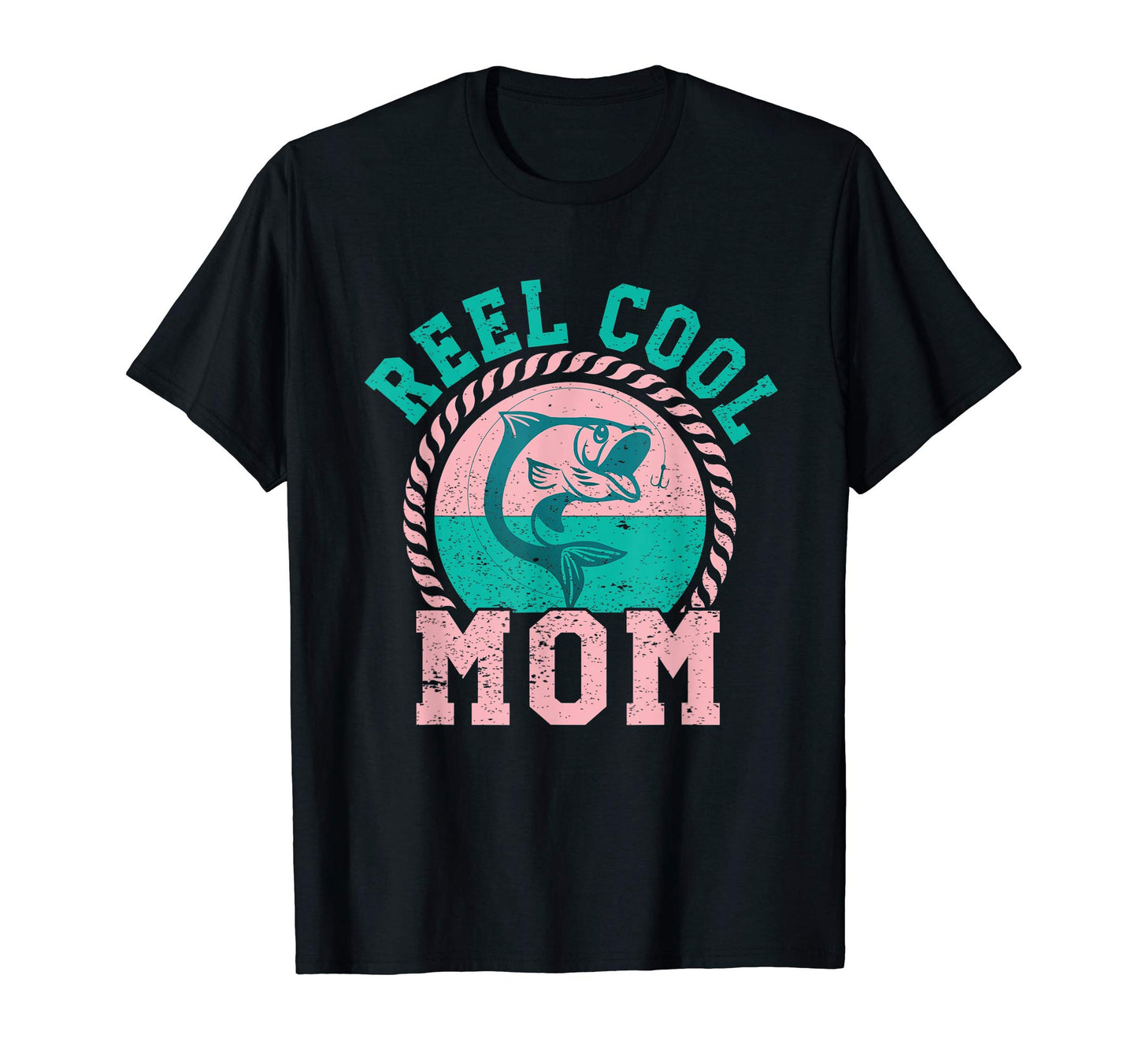 Fishing Reel Mom Bass Lover T-Shirt - Aesthetic Graphic for Adults - T-Shirt, Sweatshirt, Hoodie