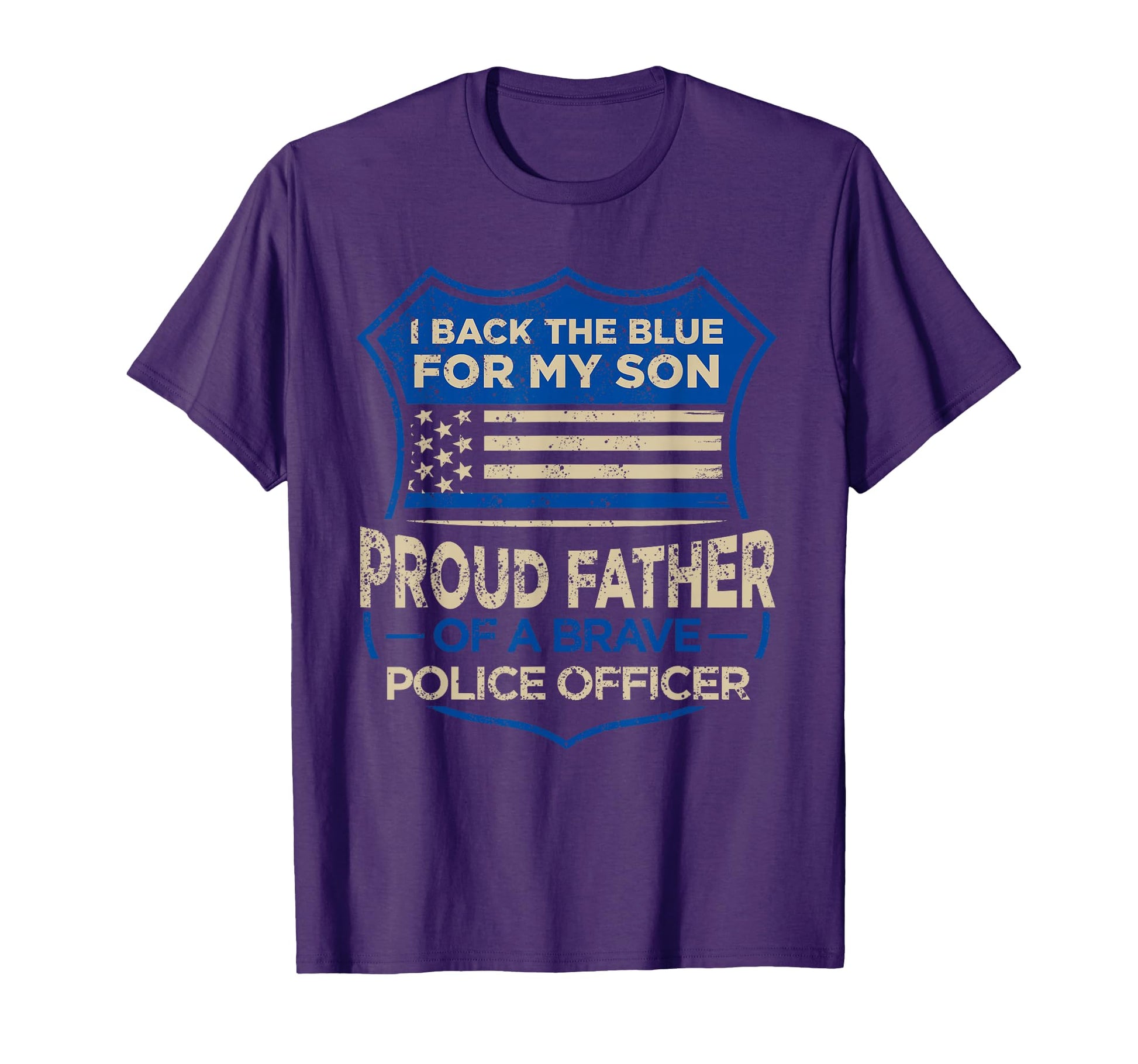 Police Officer I Back Blue My Son T-Shirt - Minimalist Print for Adults - T-Shirt, Sweatshirt, Hoodie