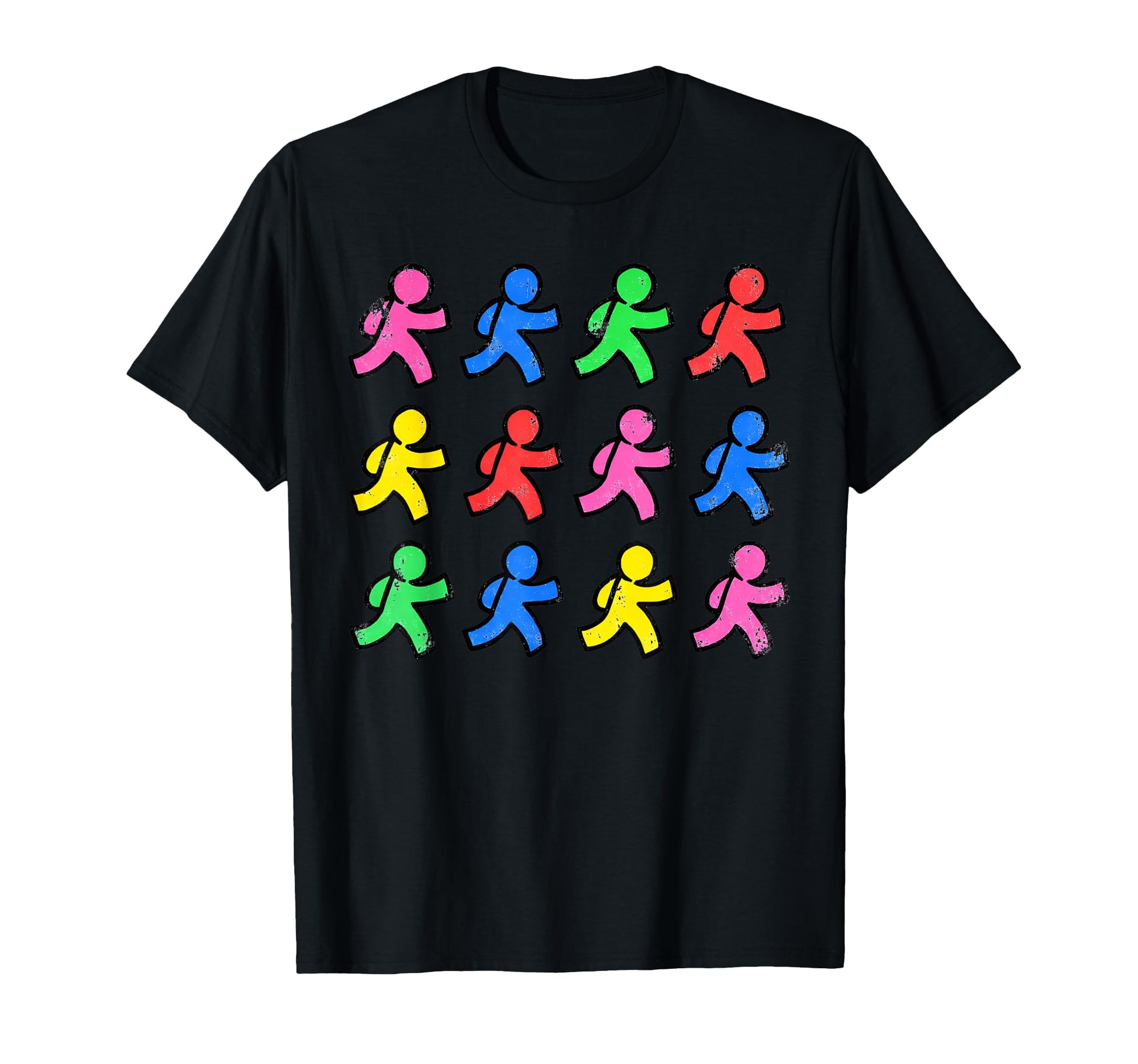 Aim Colorful Messenger Buddy Icon Art T-Shirt - Novelty Apparel for Adults - T-Shirt, Sweatshirt, Hoodie