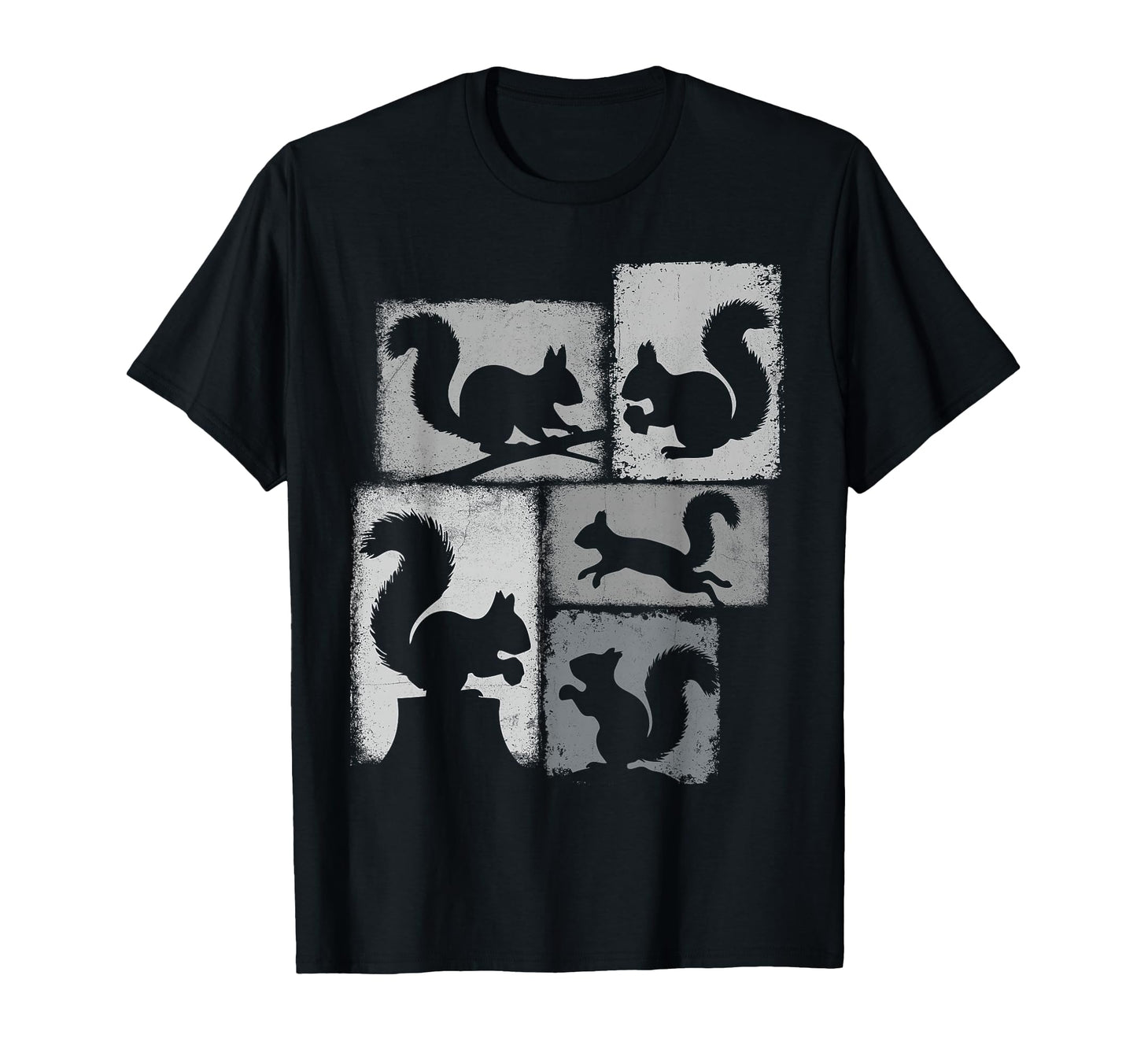 Squirrel Collage Nut Lover T-Shirt - Minimalist Print Men Women - T-Shirt, Sweatshirt, Hoodie