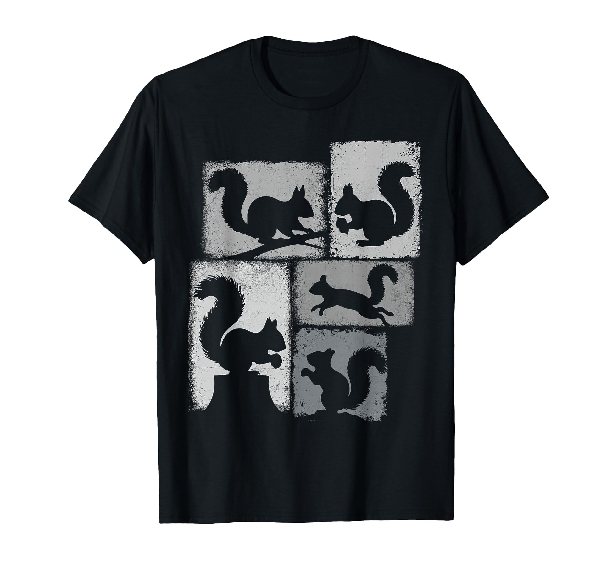 Squirrel Collage Nut Lover T-Shirt - Minimalist Print Men Women - T-Shirt, Sweatshirt, Hoodie