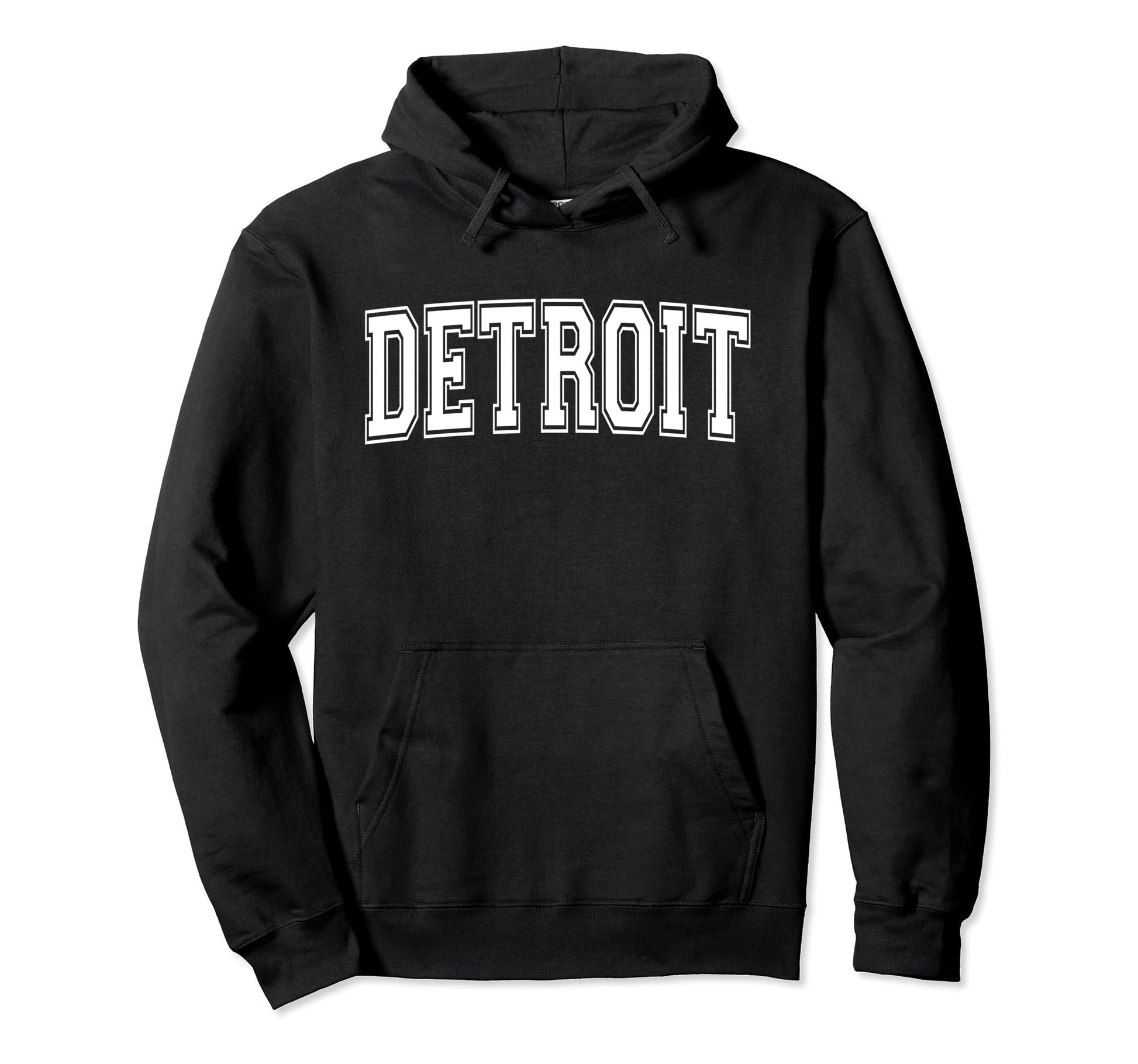 Detroit Mi Michigan Usa Sports Varsity Hoodie - Aesthetic Graphic Unisex - T-Shirt, Sweatshirt, Hoodie
