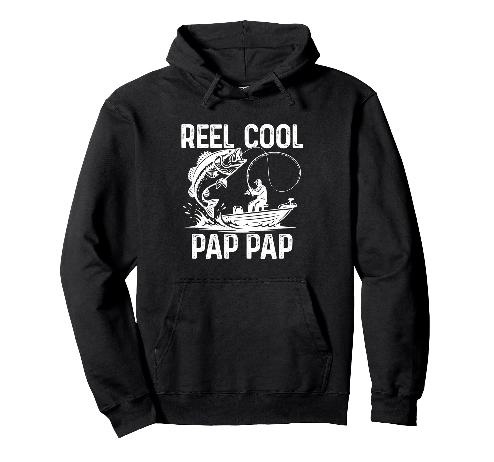 Reel Pap Pap Fishing Gifts Hoodie - Casual Everyday Wear for Adults - T-Shirt, Sweatshirt, Hoodie