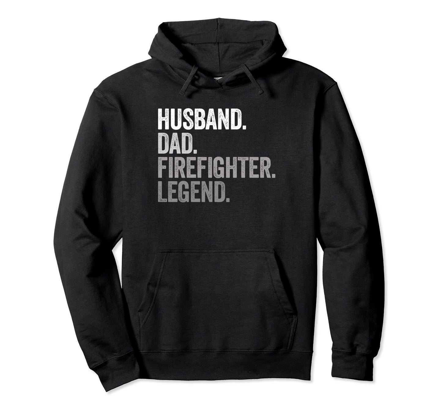 Husband Dad Firefighter Funny Hoodie - Fun Novelty Design for Adults - T-Shirt, Sweatshirt, Hoodie
