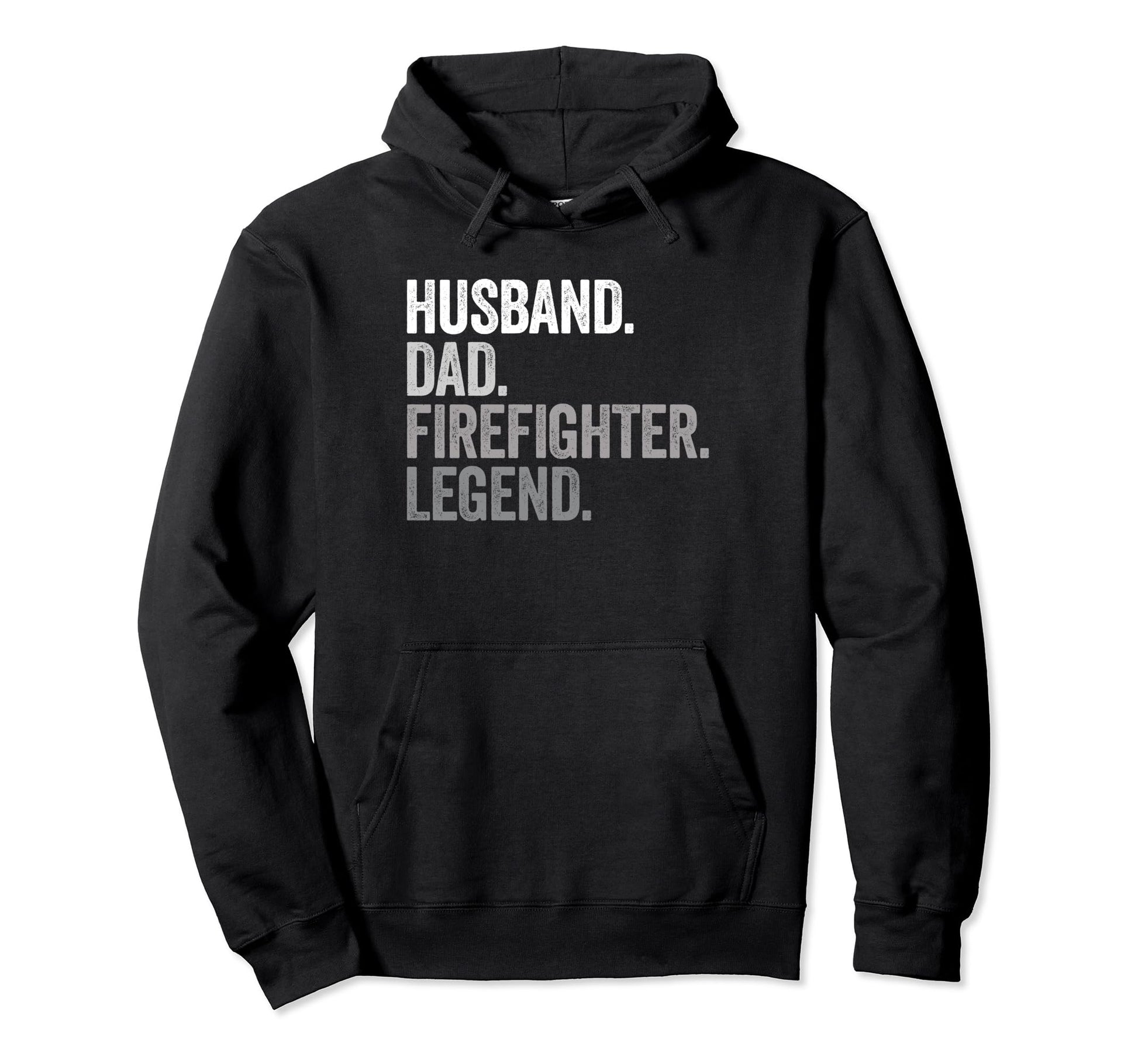 Husband Dad Firefighter Funny Hoodie - Fun Novelty Design for Adults - T-Shirt, Sweatshirt, Hoodie
