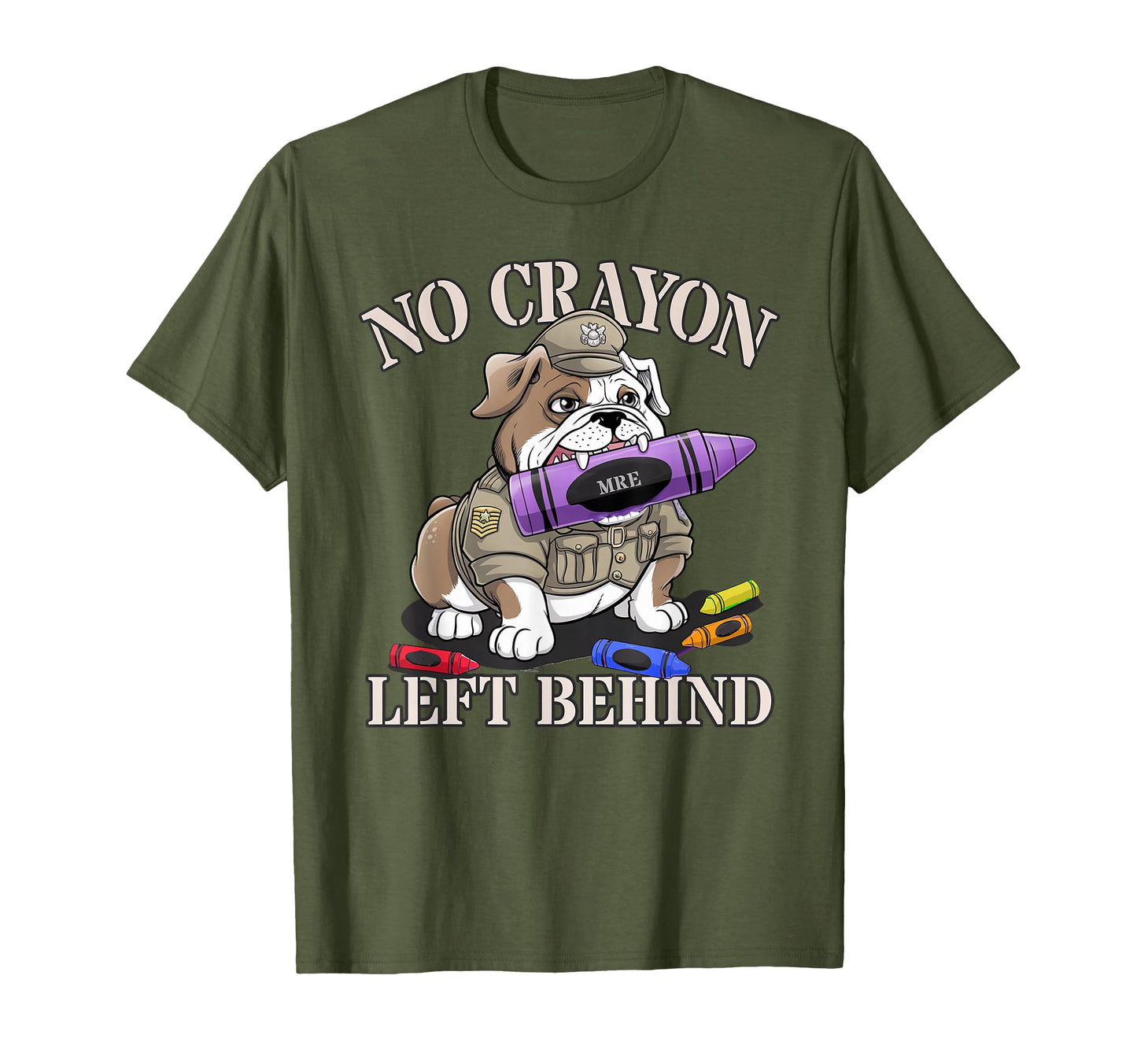 Funny No Crayon Left Behind Our Troop T-Shirt - Minimalist Print Unisex - T-Shirt, Sweatshirt, Hoodie