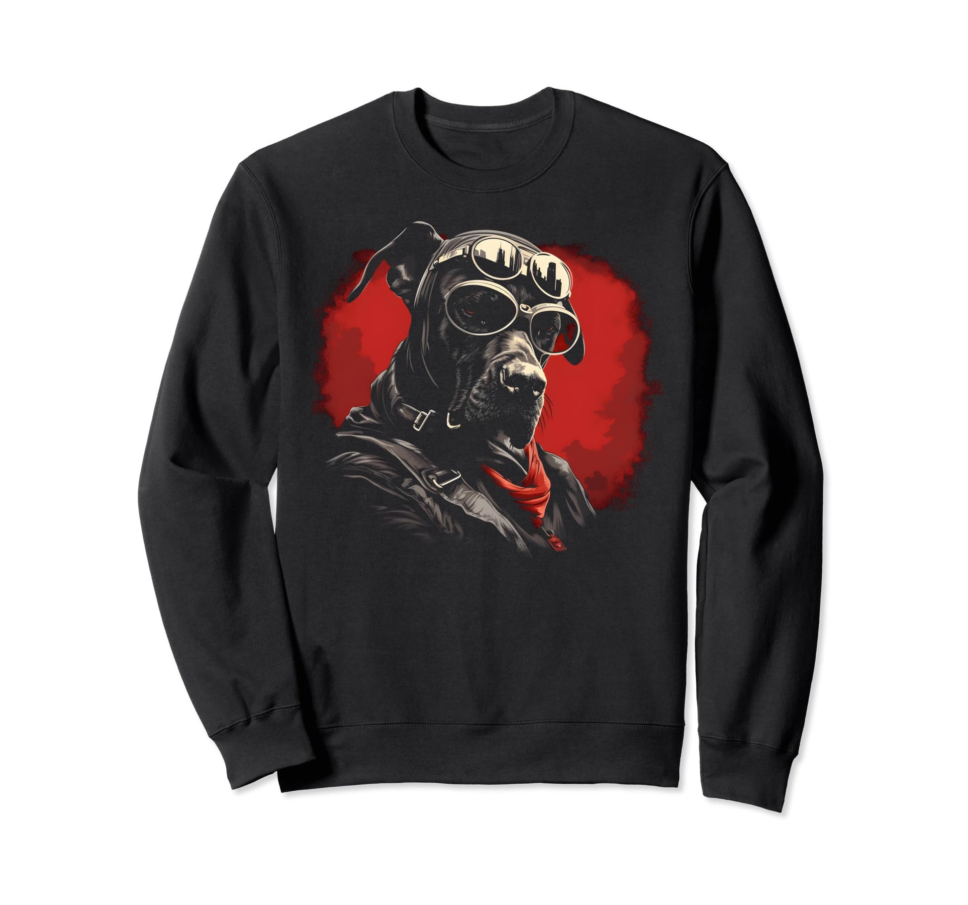 Motorcycle Dad Biker Dog Funny Great Sweatshirt - Novelty Apparel Unisex - T-Shirt, Sweatshirt, Hoodie