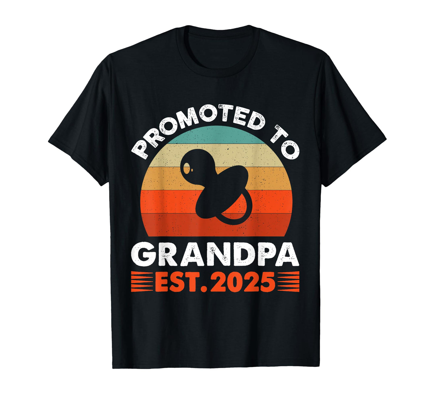Promoted To Grandpa Est 2025 Announcement T-Shirt - Graphic Print Men Women - T-Shirt, Sweatshirt, Hoodie