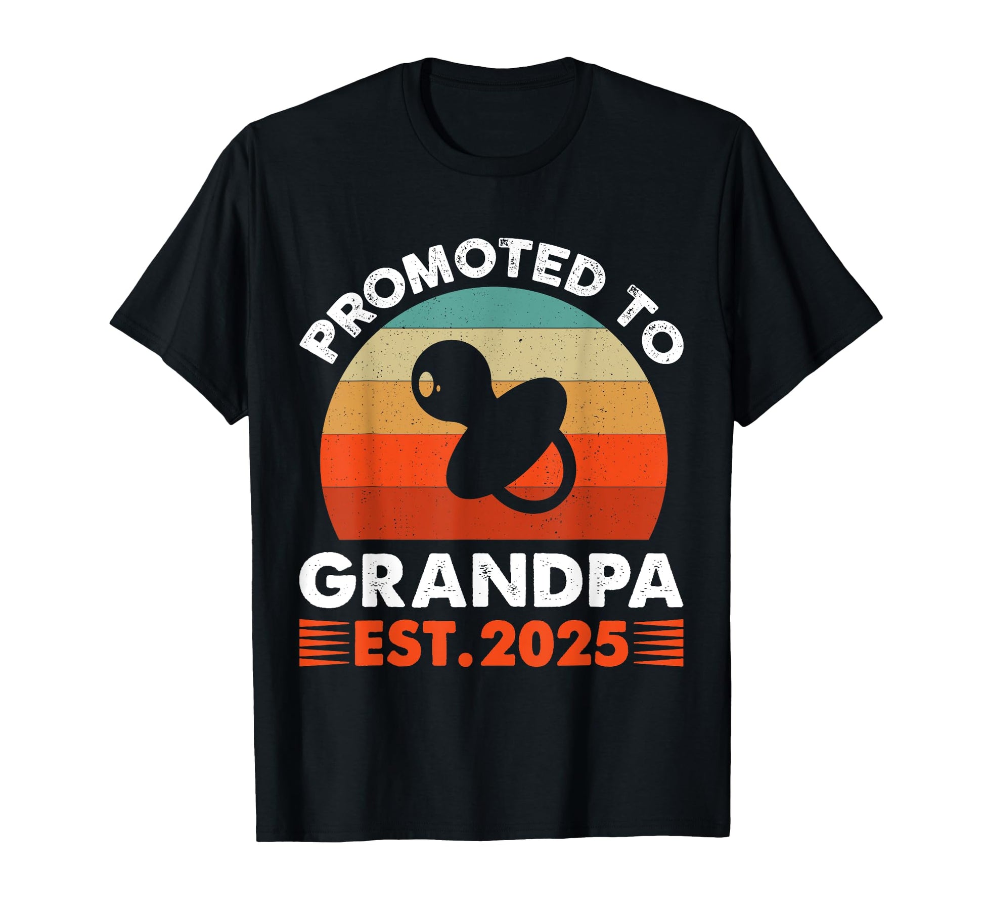 Promoted To Grandpa Est 2025 Announcement T-Shirt - Graphic Print Men Women - T-Shirt, Sweatshirt, Hoodie