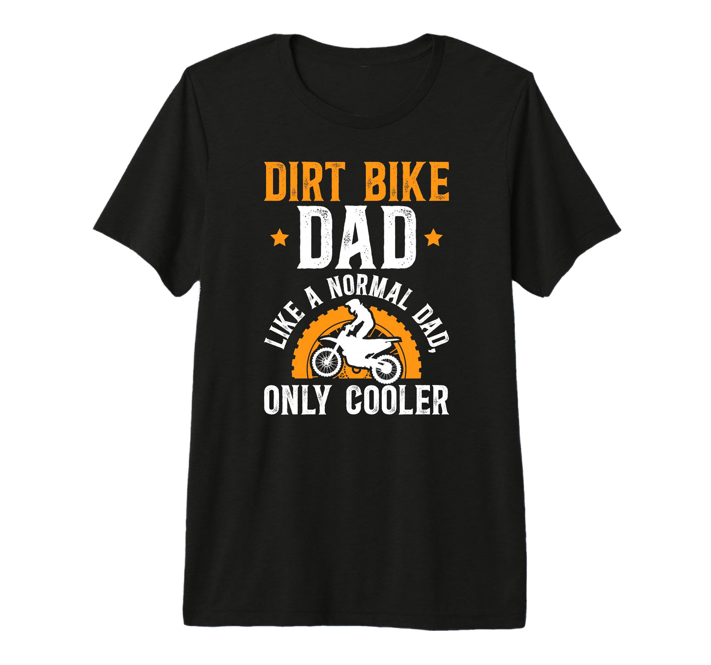 Mens Dirt Bike Dad Dirt Biker Father Tri T-Shirt - Custom Art Print Unisex - T-Shirt, Sweatshirt, Hoodie