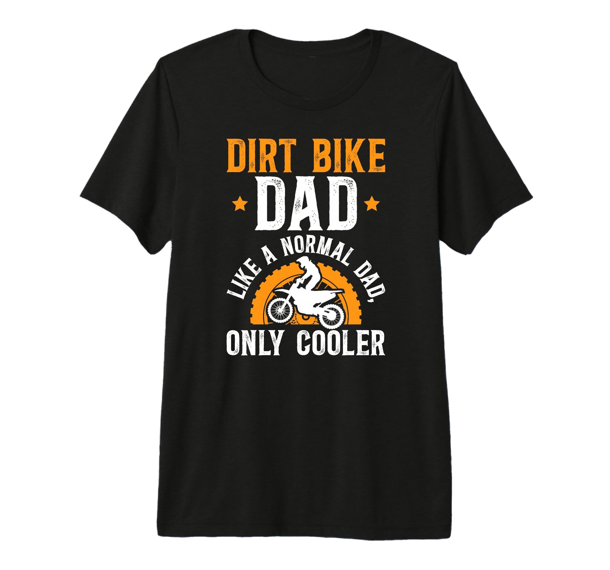 Mens Dirt Bike Dad Dirt Biker Father Tri T-Shirt - Custom Art Print Unisex - T-Shirt, Sweatshirt, Hoodie