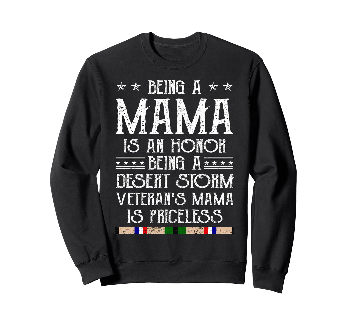 Proud Desert Storm Veteran Mama Gulf Sweatshirt - Minimalist Print Unisex - T-Shirt, Sweatshirt, Hoodie