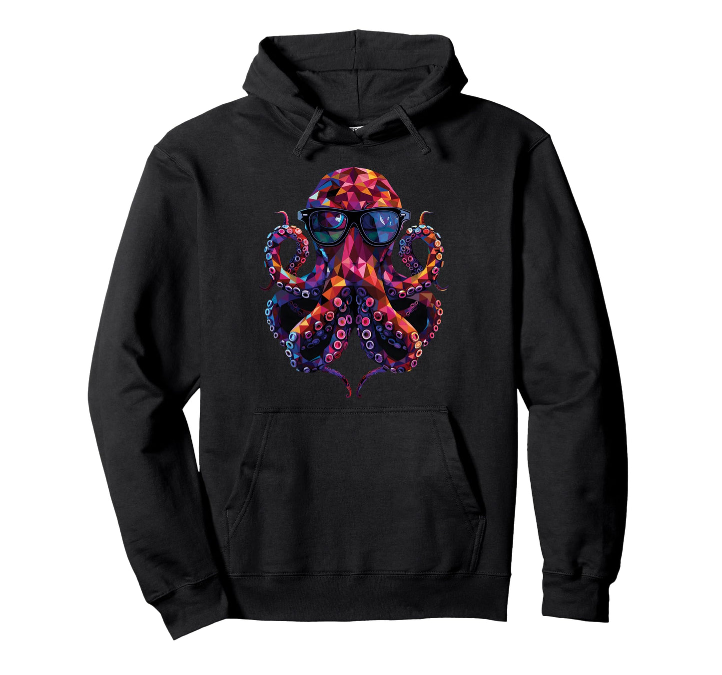 Octopus Dad Mom Sunglasses Octopus Hoodie - Minimalist Print Unisex - T-Shirt, Sweatshirt, Hoodie